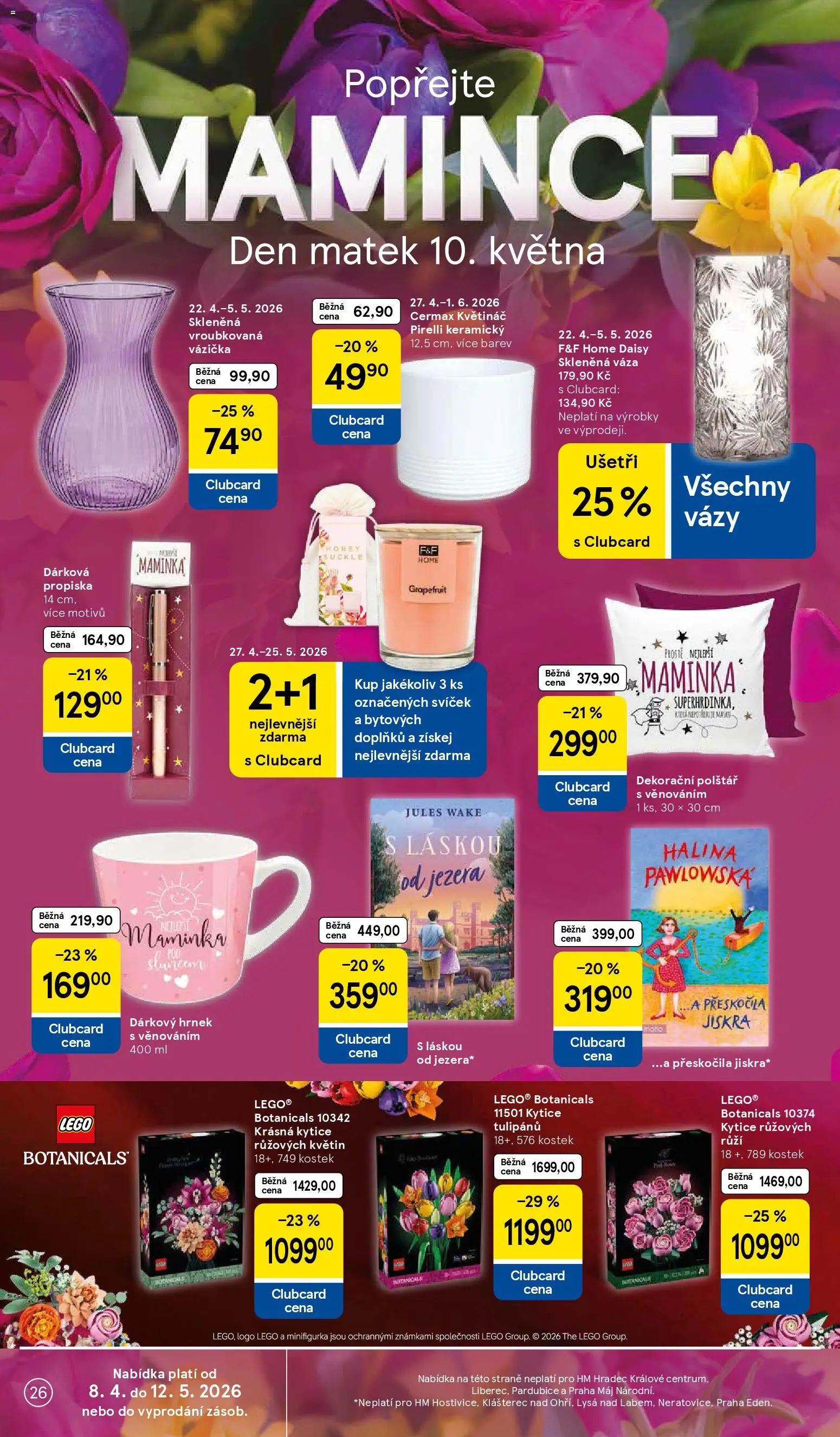 Tesco leták - Hypermarket od 29.04.2026 | Strana: 26 | Produkty: LEGO, Vázy, Květináč, Váza