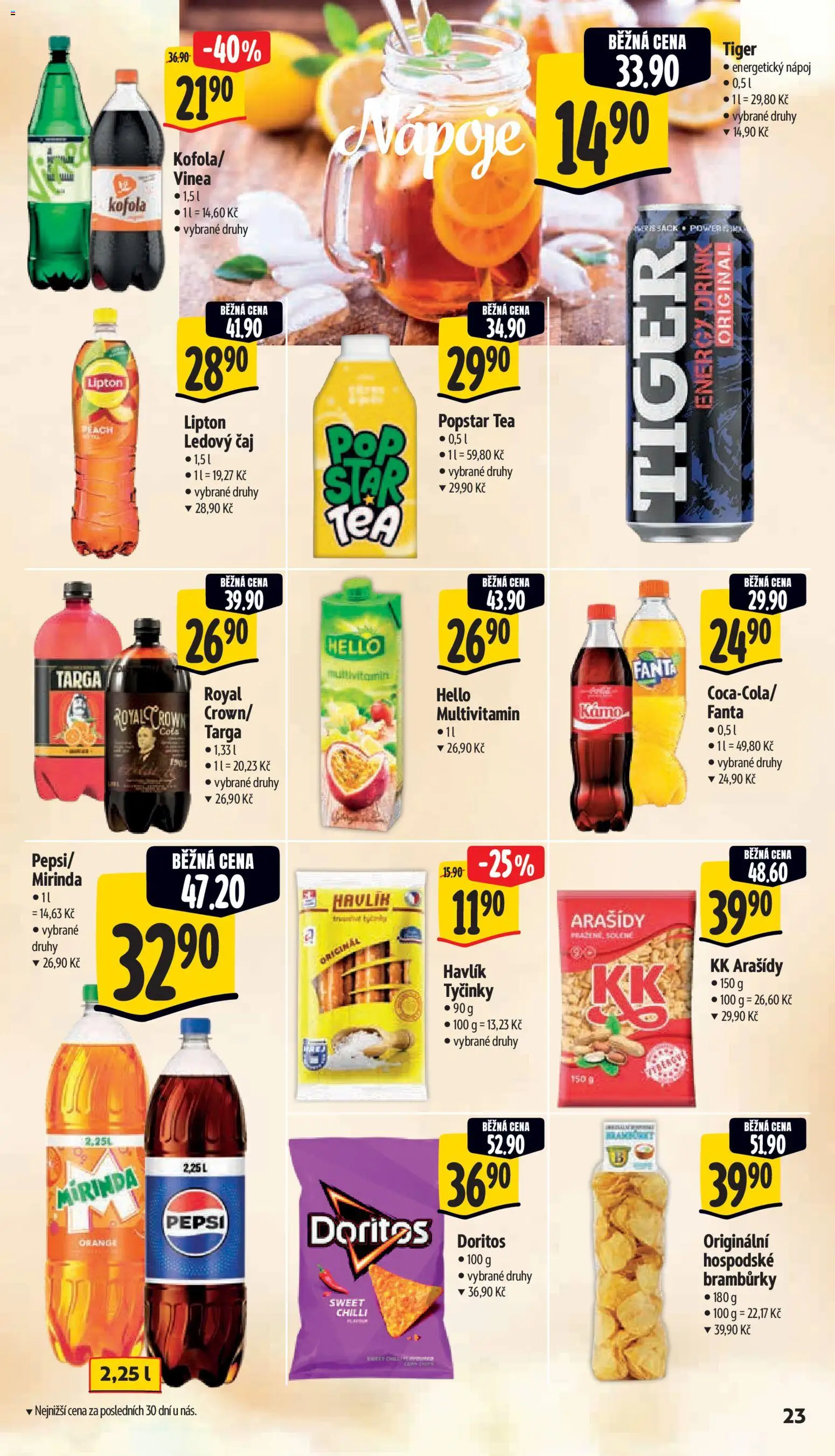 Albert leták - Supermarket od 21.01.2026 | Strana: 29 | Produkty: Tyčinky, Energetický nápoj, Doritos, Energy drink