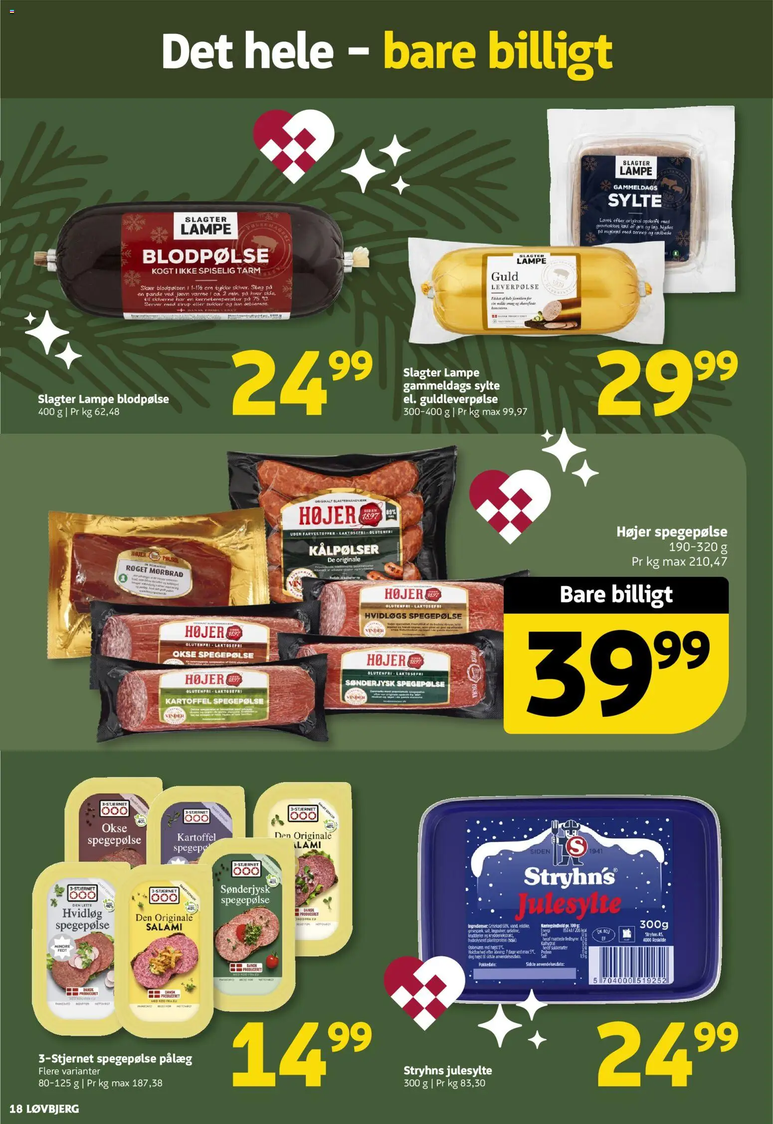 Løvbjerg tilbudsavis – gyldig fra 12.12.2025 | Side: 20 | Produkter: Salami, Pålæg, Spegepølse, Rugbrød