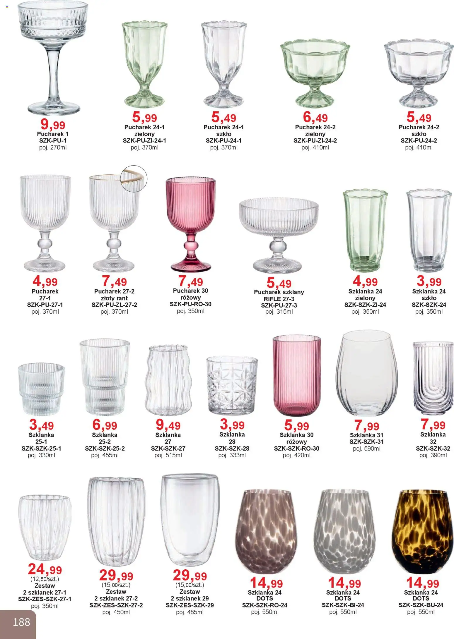 Bodzio Katalog od 01.01.2026 | Strona: 188 | Produkty: Szklanka