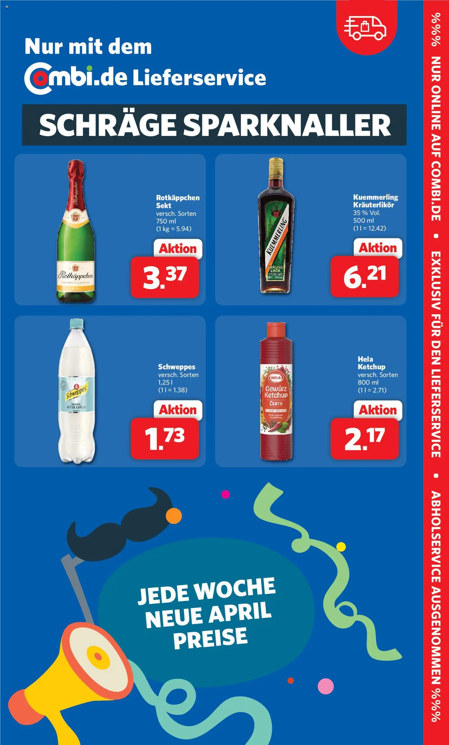 Combi Prospekt 	 – gültig ab 07.04.2026 | Seite: 30 | Produkte: Schweppes, Kuemmerling, Rotkäppchen, Ketchup