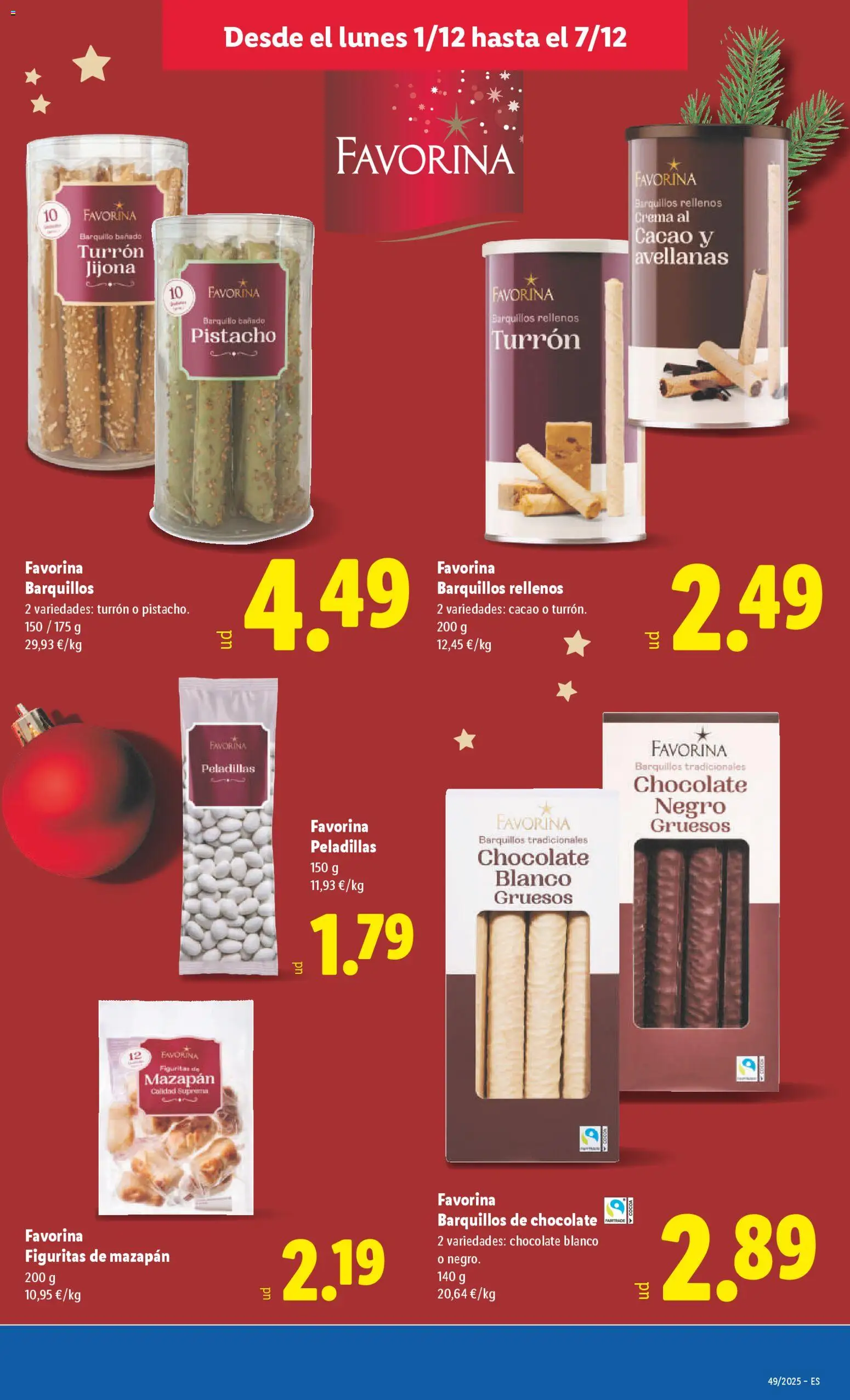 Lidl folleto │ válido desde el 01.12.2025 | Página: 23 | Productos: Chocolate, Crema, Φρυγανιές σικάλεως