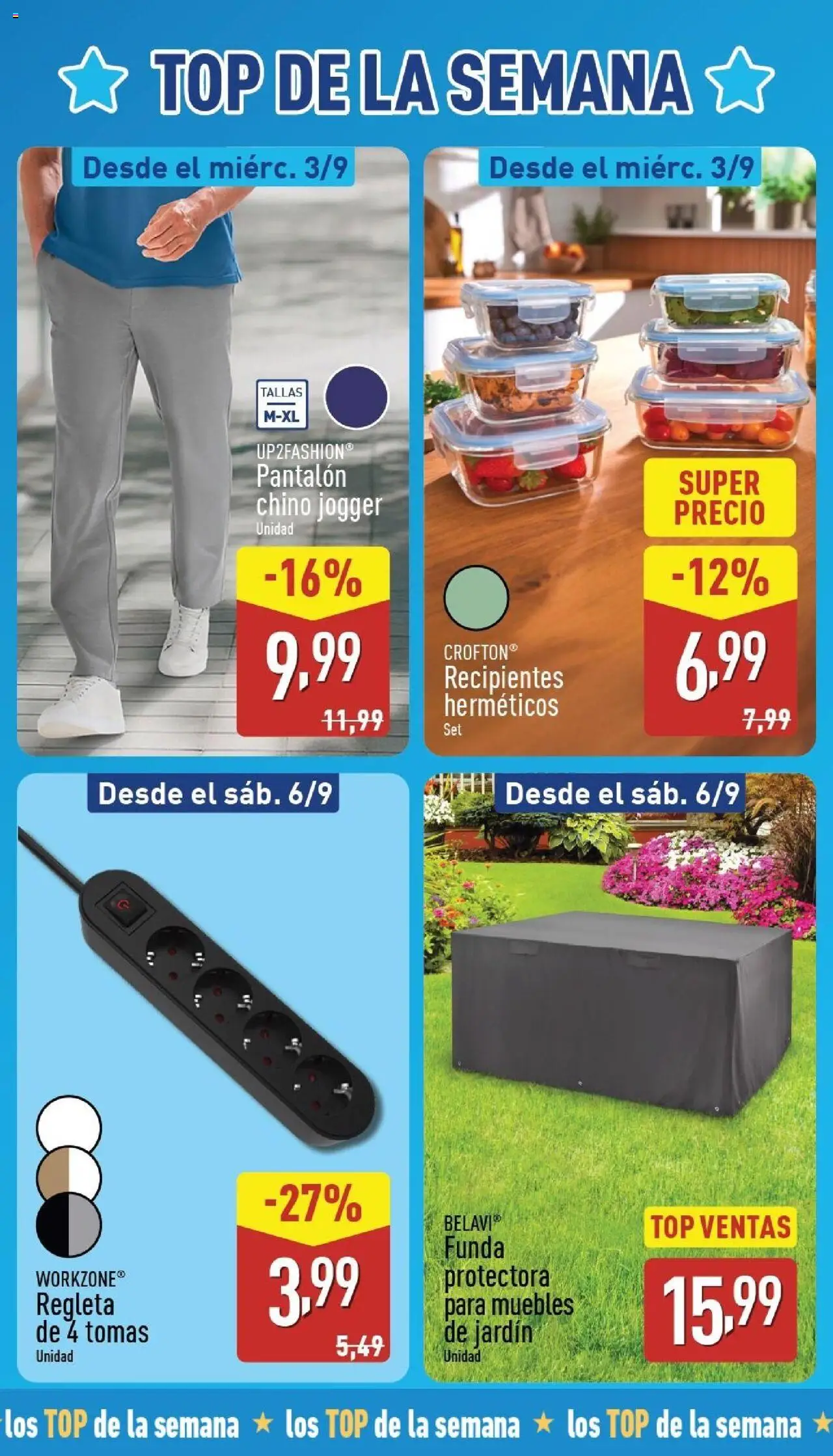 Aldi folleto Canarias │ válido desde el 01.09.2025 | Página: 3 | Productos: Muebles, Funda, Muebles de jardín