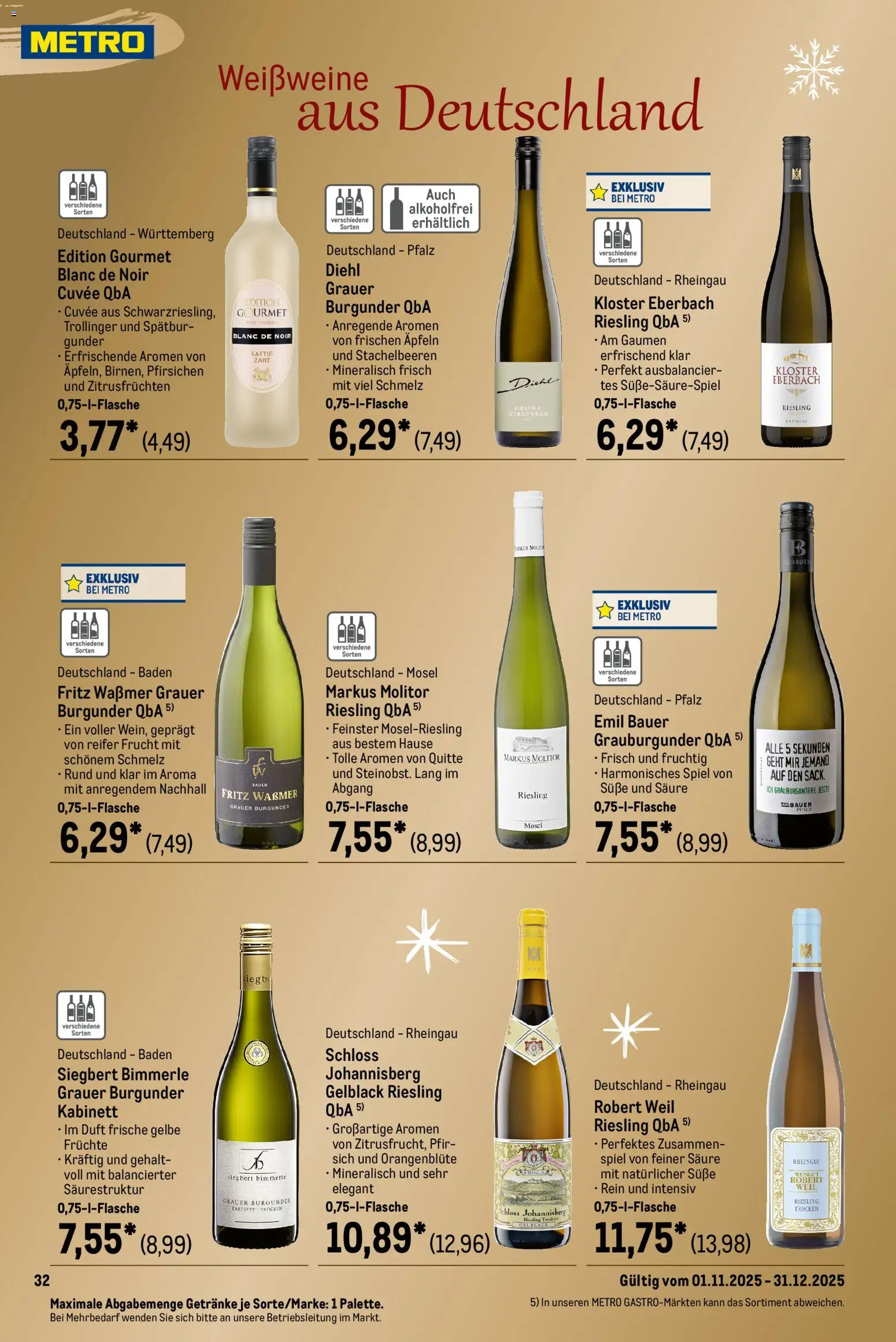 Metro Saisonkatalog Festliche Momente – gültig ab 01.11.2025 | Seite: 32 | Produkte: Spiel, Duft