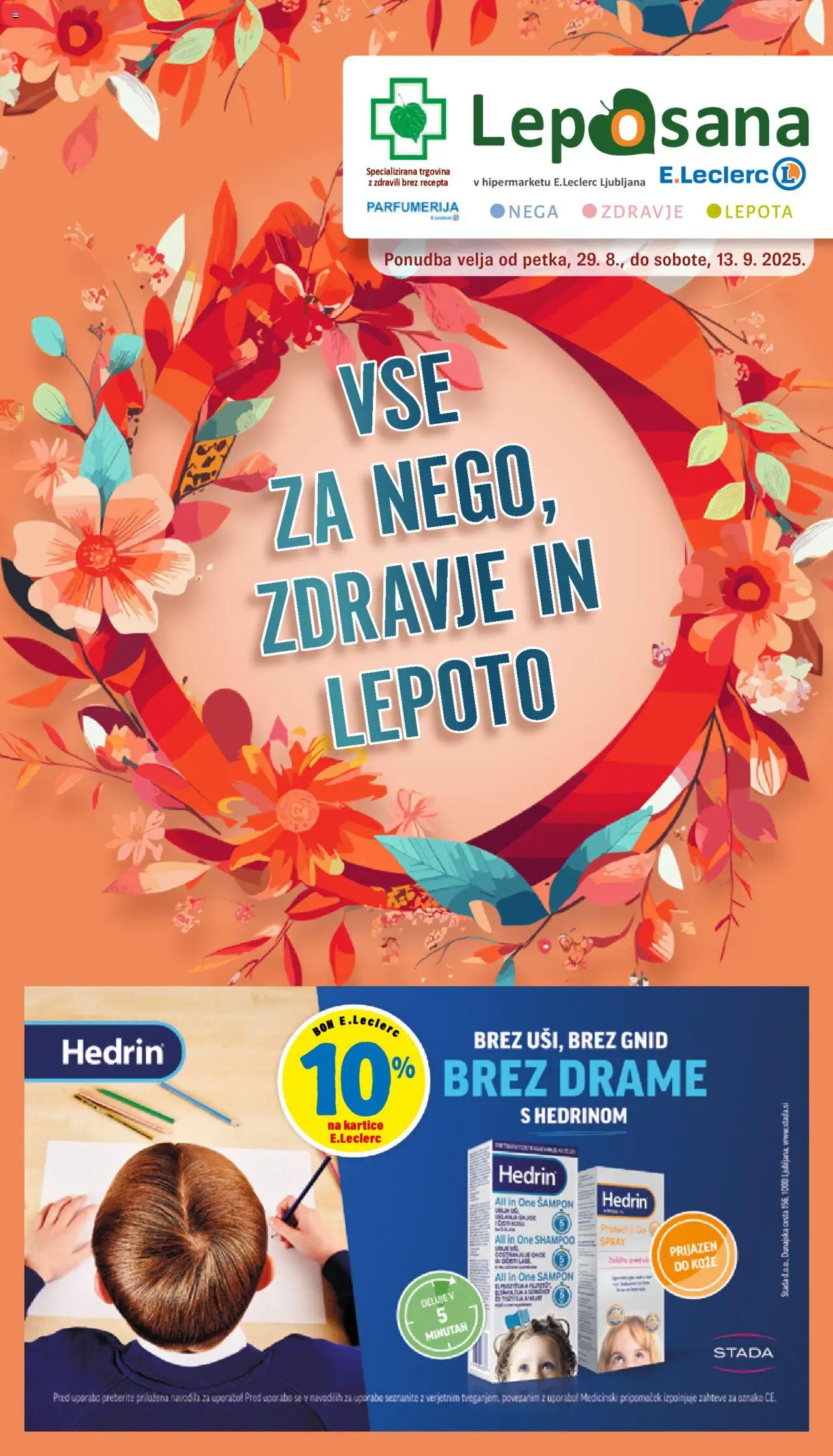 E.leclerc katalog leposana │ velja od 29.08.2025 | Stran: 1 | Izdelki: Sampon