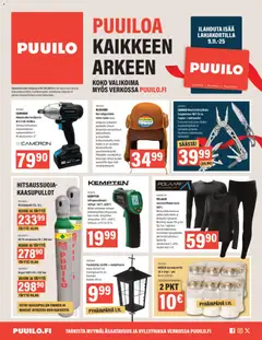 Puuilo-mainoslehti voimassa 27.10.2025 alkaen