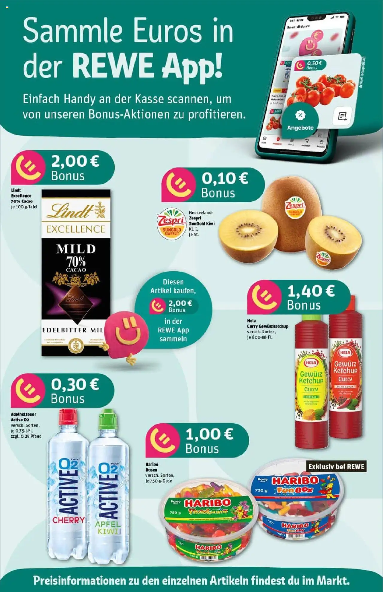 Rewe prospekt Nidderau/Heldenbergen	 – gültig ab 28.09.2025 | Seite: 2 | Produkte: Adelholzener, Äpfel, Lindt, Kiwi
