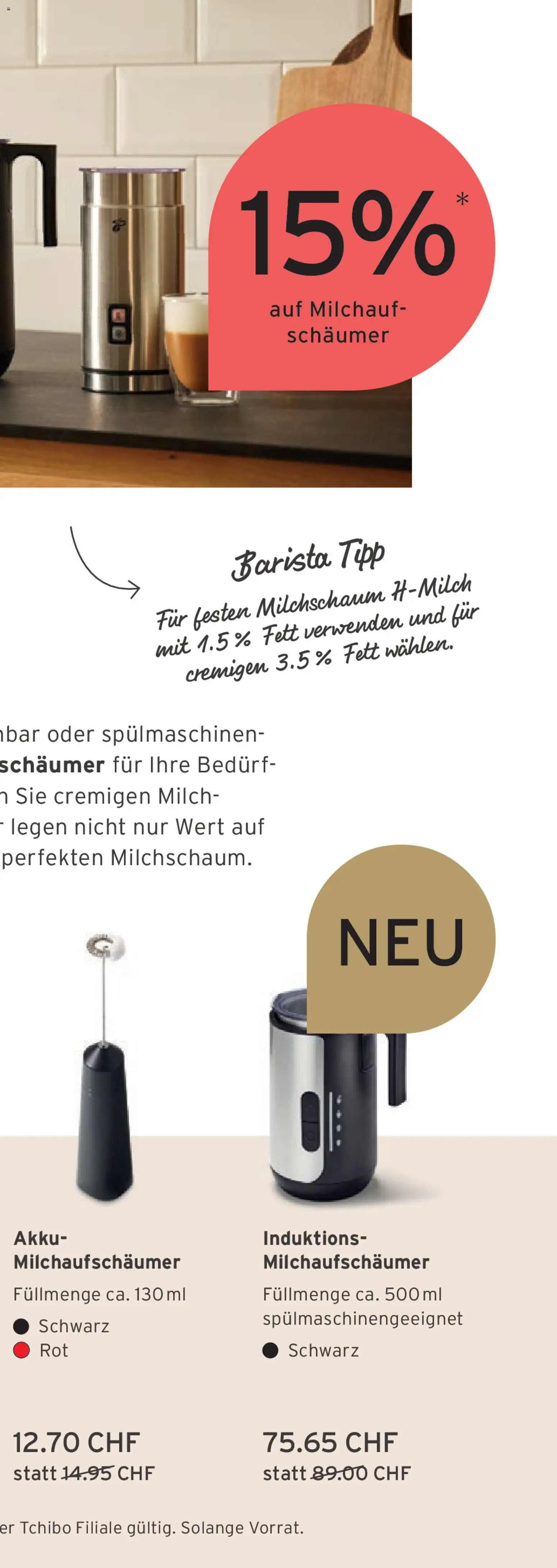 Tchibo Aktionen – gültig ab 05.01.2026 | Seite: 37 | Produkte: Milch