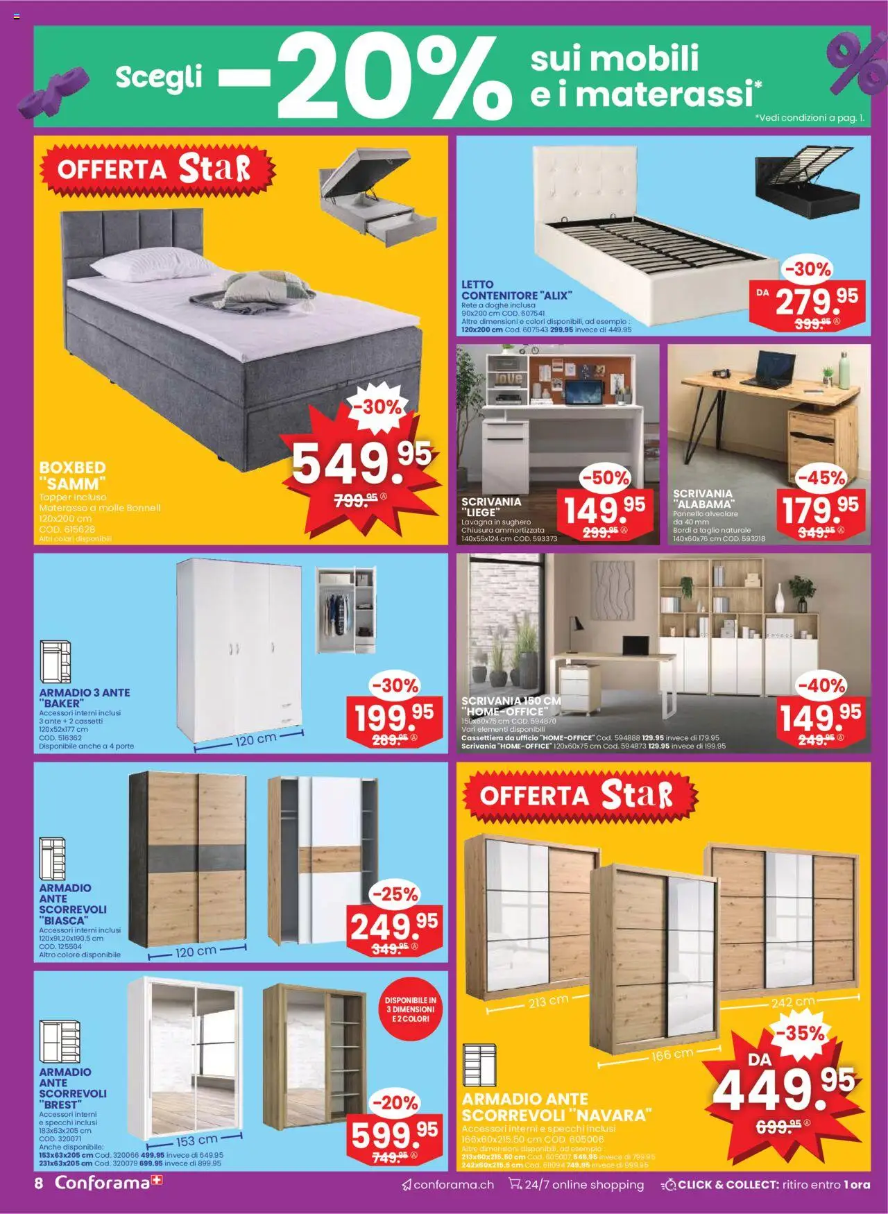 Conforama Aktionen IT – gültig ab 15.10.2025 | Seite: 8 | Produkte: Topper, Liege
