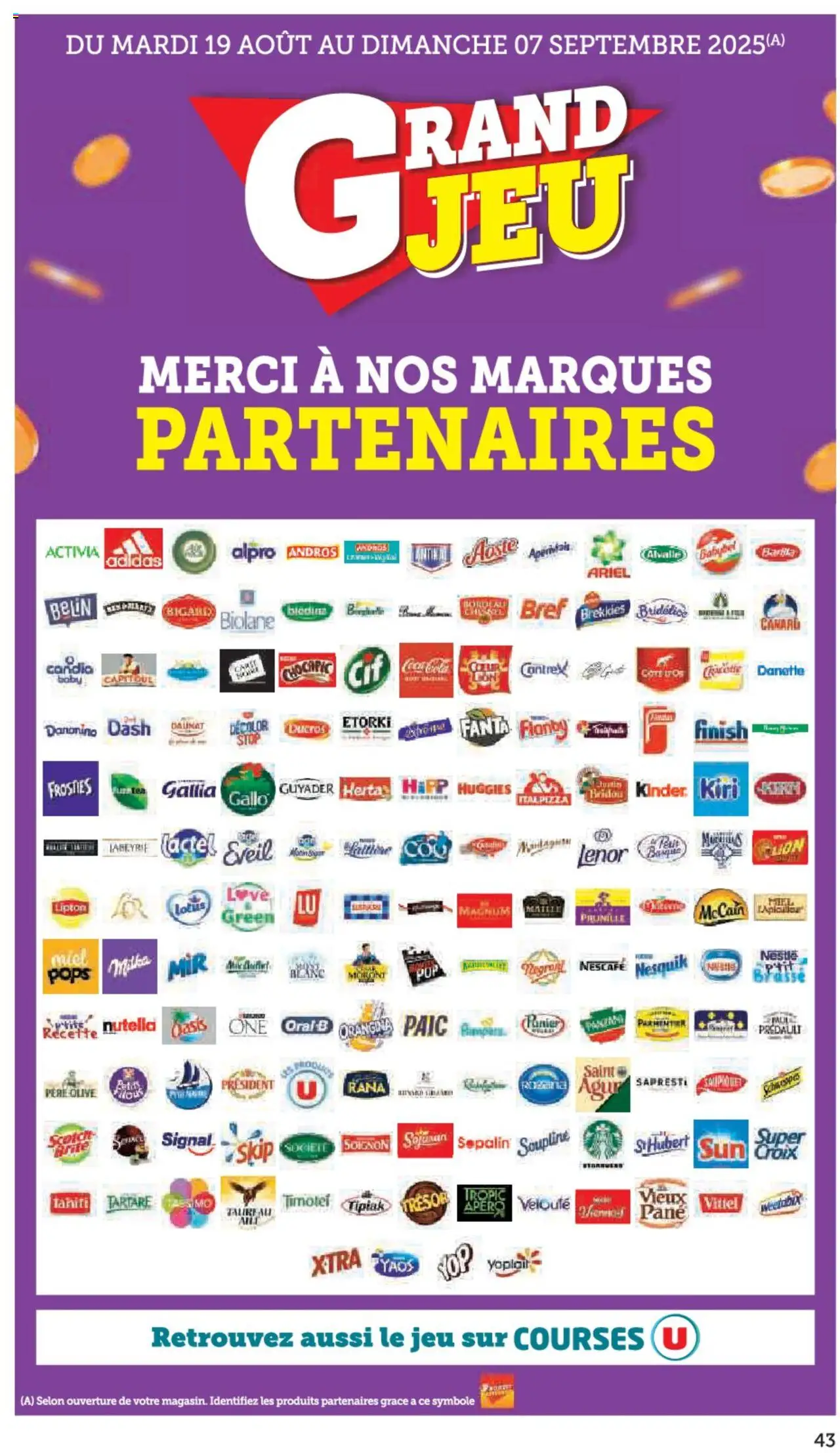  | Page: 43 | Produits: Olive, Miel, Soupline, Nutella