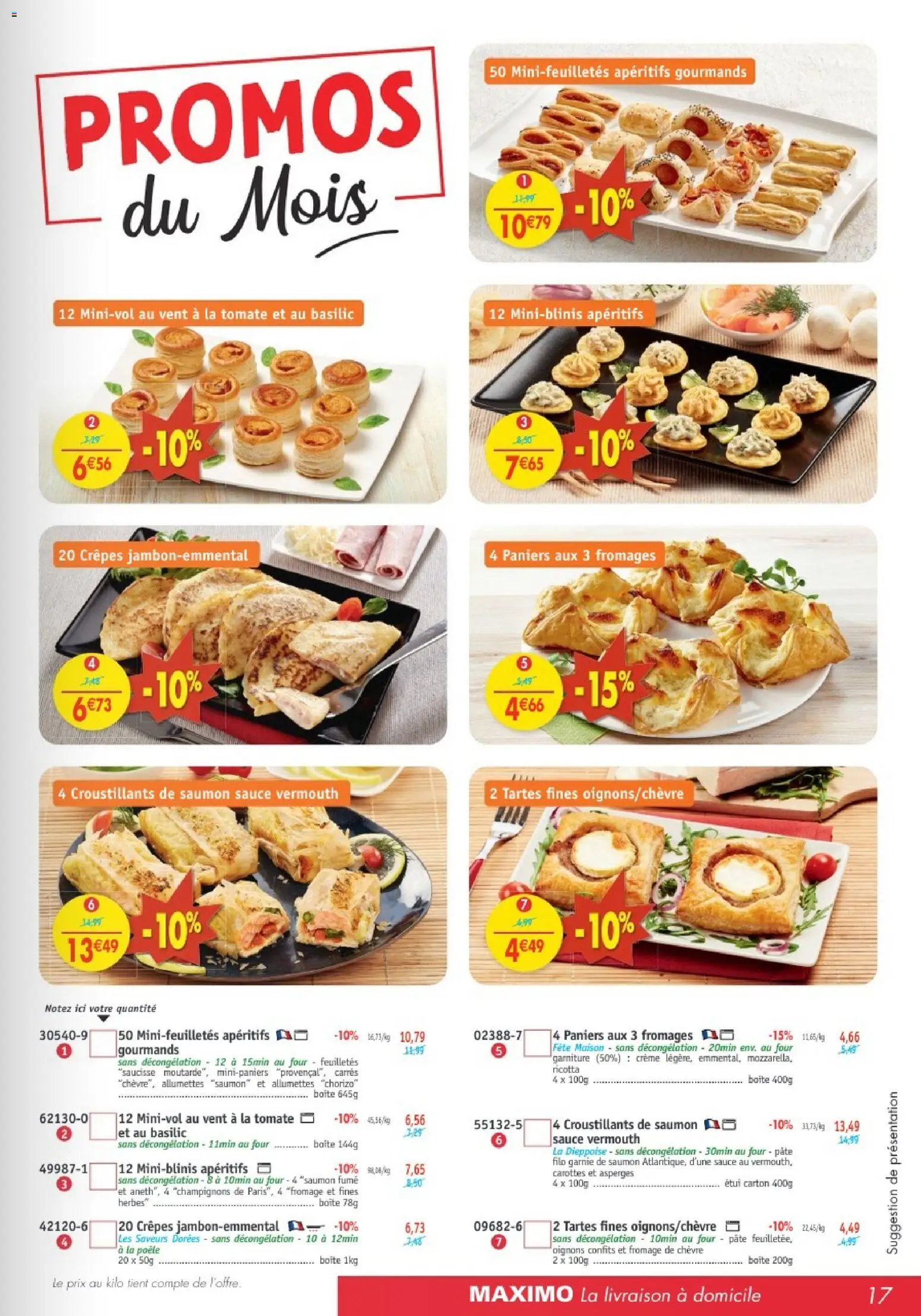 {H1} | Page: 17 | Produits: Poêle, Fromage de chèvre, Ricotta, Saumon