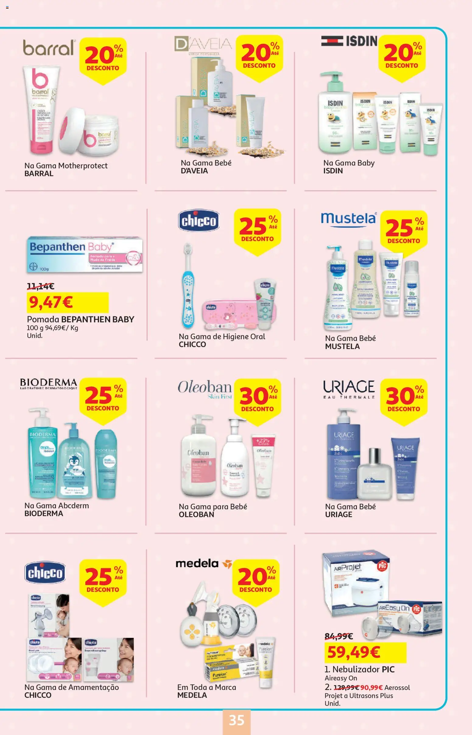 Auchan - Bebé │ válido de 13.01.2026 | Página: 35 | Produtos: Aveia, Nebulizador, Pomada