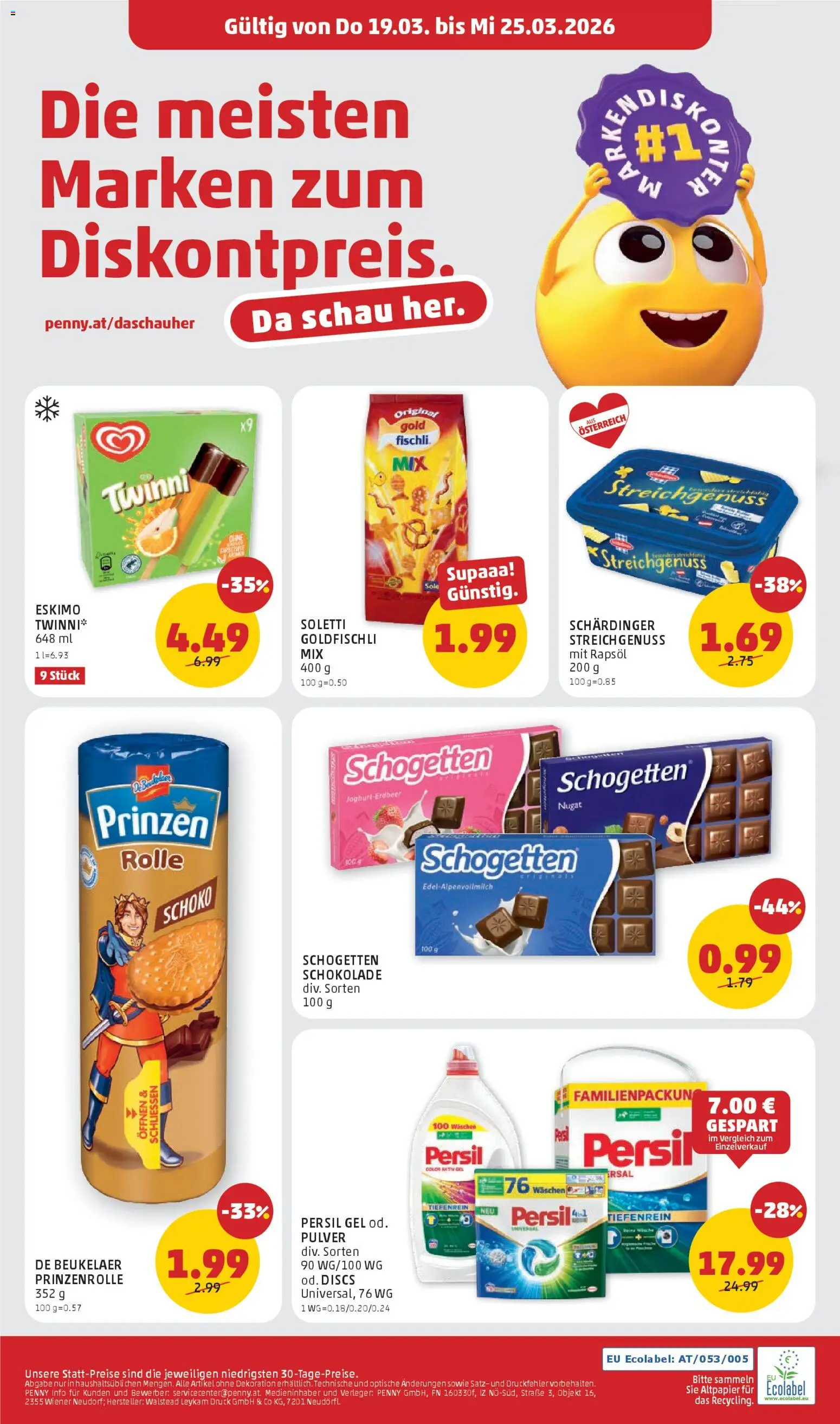 Penny Markt Eröffnung in 4222 St. Georgen an der Gusen gültig ab 19.03.2026 | Seite: 8 | Produkte: Schokolade