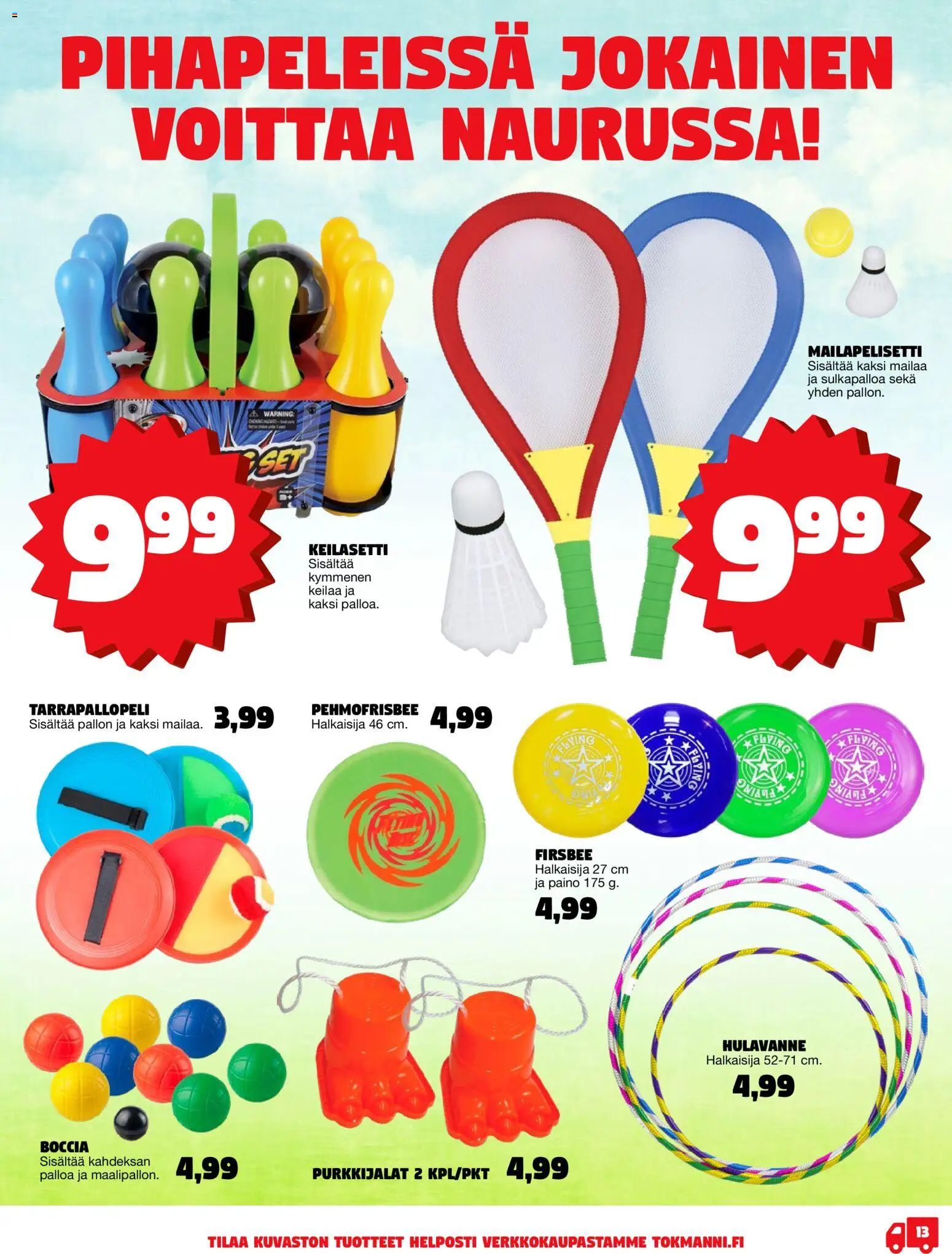 Tokmanni - Kesälelukuvasto 2026 – voimassa 27.04.2026 alkaen | Sivu: 13