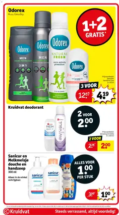 Sanicur en Melkmeisje douche en handzeep 300 ml, Sanicur and Melkmeisje shower and hand soap, 300 ml. - Voorbeeld van een folder van Kruidvat, geldig van 30.12.2025 | Pagina: 48