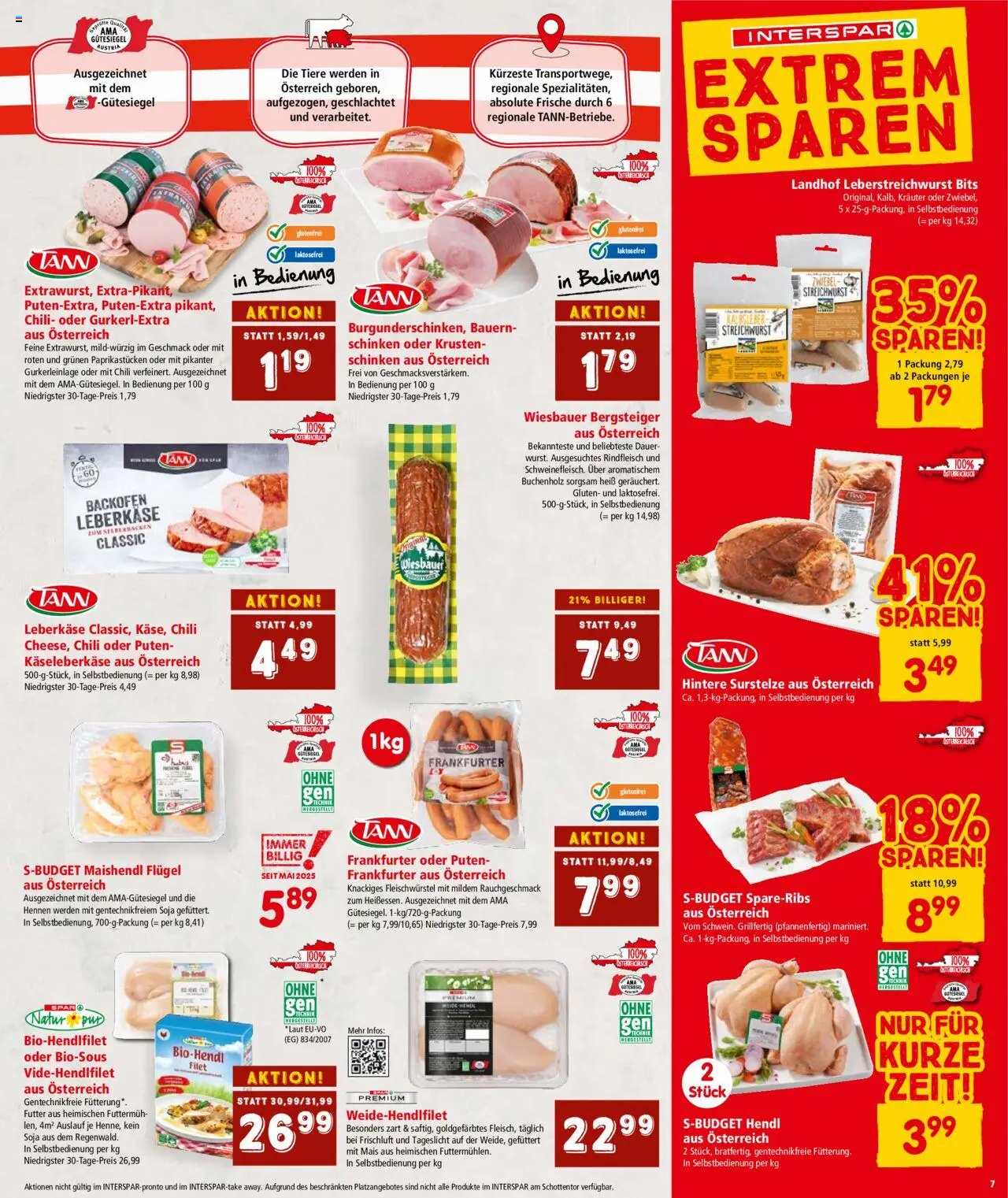 Interspar Flugblatt - Osttirol gültig ab 23.10.2025 | Seite: 7 | Produkte: Chili, Schinken, Rindfleisch