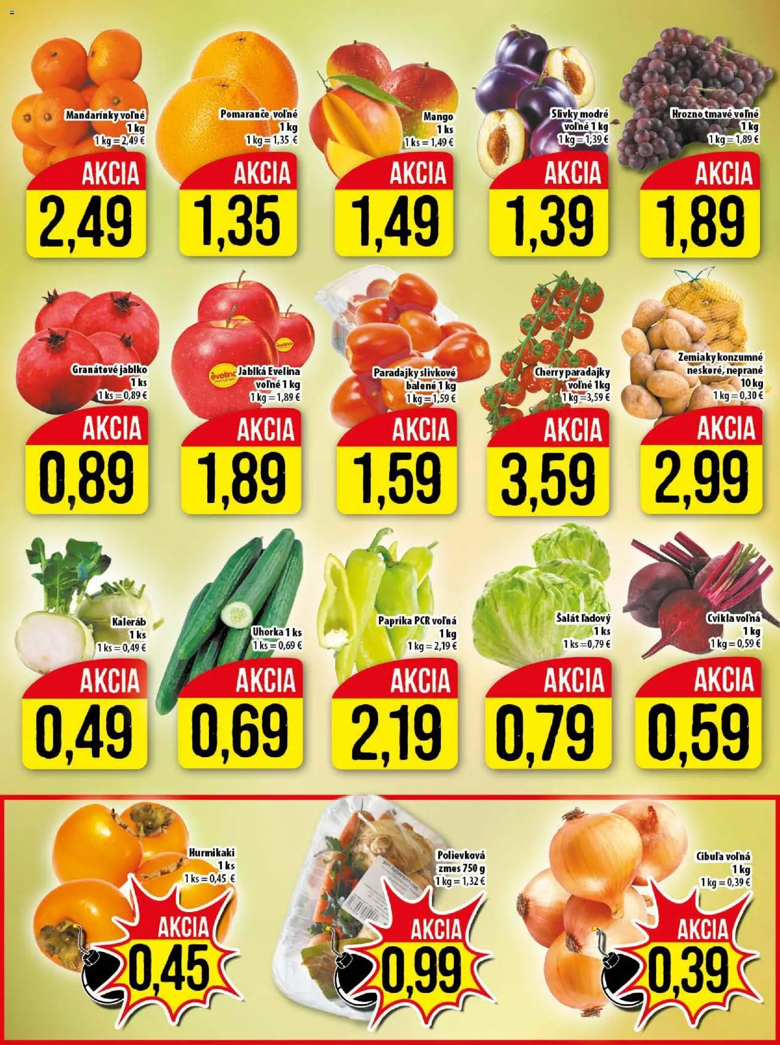 Nové Klas akcie – leták je platný od 10.11.2025 | Strana: 6 | Produkty: Jablká, Hurmikaki, Cvikla, Cibuľa