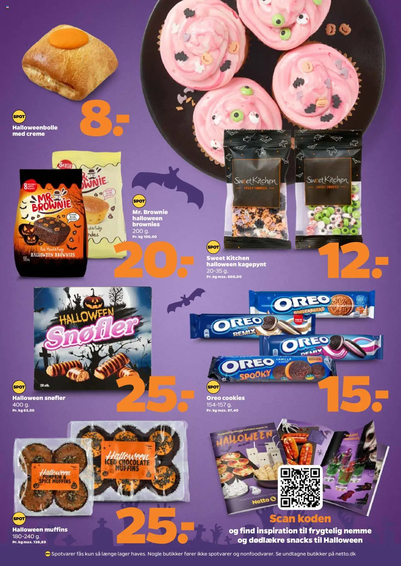 Netto tilbudsavis – gyldig fra 04.10.2025 | Side: 23 | Produkter: Brownies, Creme, Cookies, Muffins