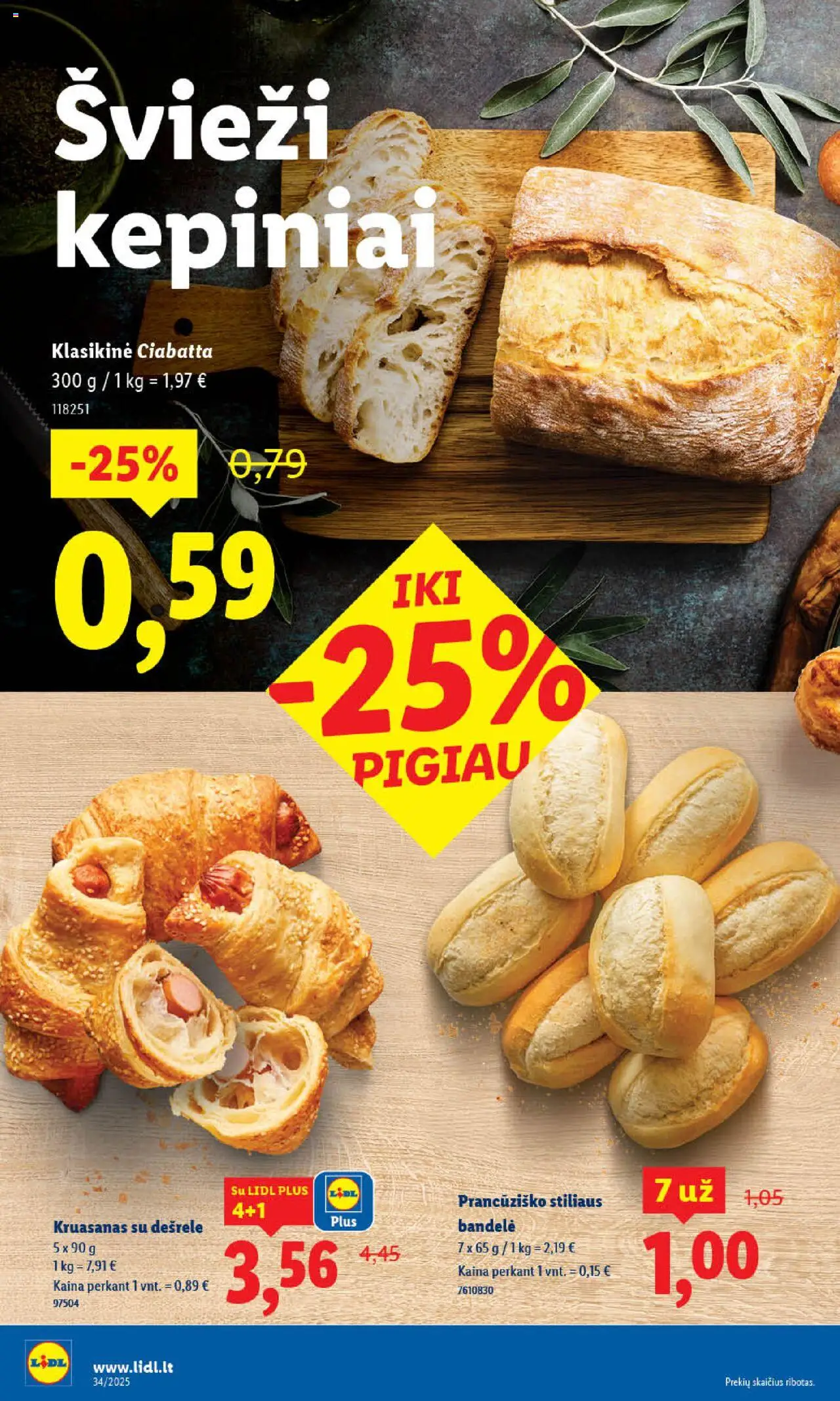 LIDL leidinys│galioja nuo 18.08.2025 | Puslapis: 6 | Prekių: Bandelė