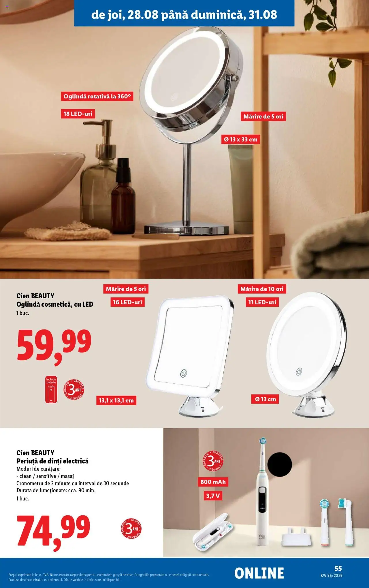 Catalog Lidl – valabil de la 25.08.2025 | Pagină: 69 | Produse: Pomelo, Baterie, Oglindă, Periuță de dinți