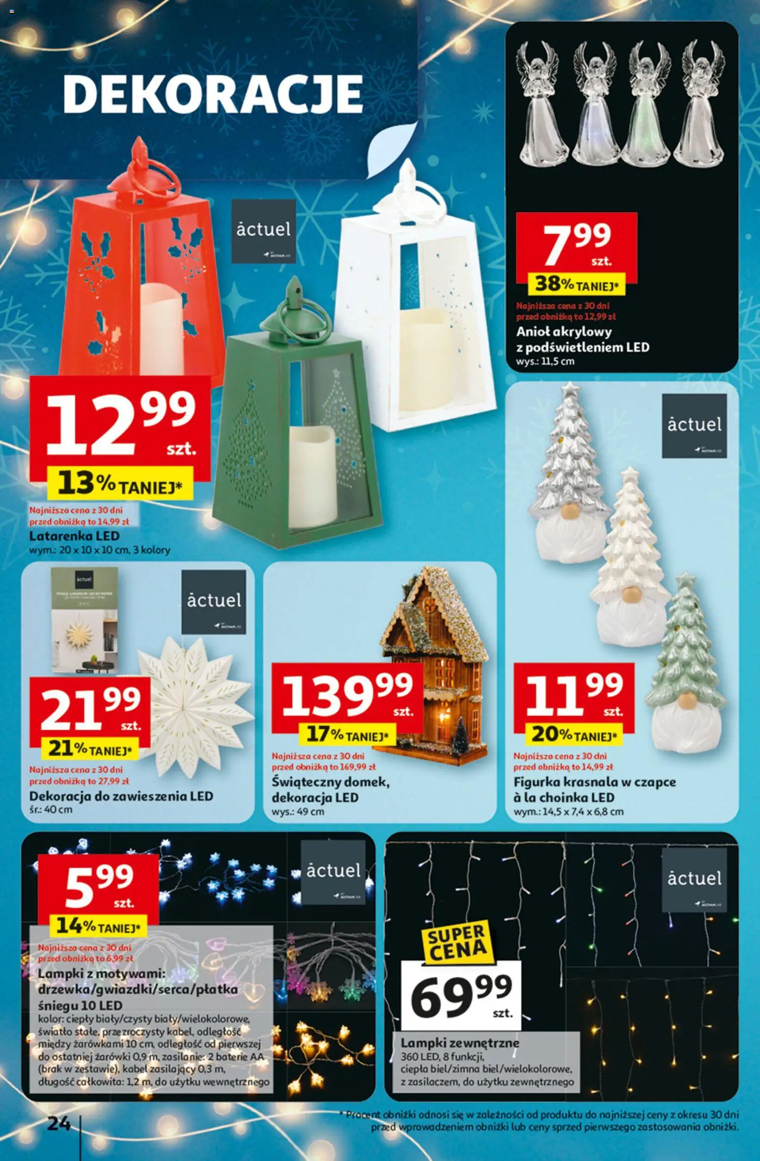 Auchan Black Friday od 27.11.2025 | Strona: 24 | Produkty: Choinka, Kabel, Lampki, Baterie
