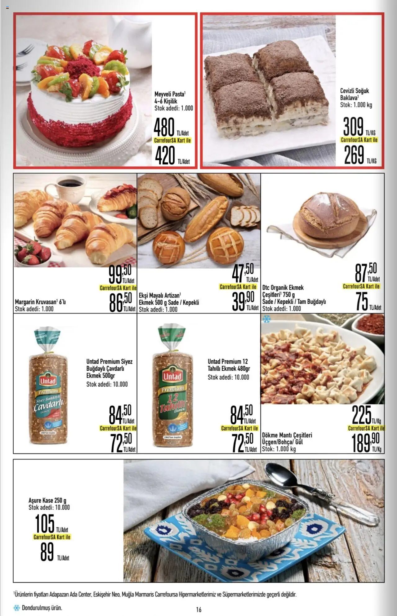 CarrefourSA Katalog - 26.06.2025 tarihinden itibaren geçerlidir | Sayfa: 16 | Ürünler: Kaşe, Gül, Ekmek