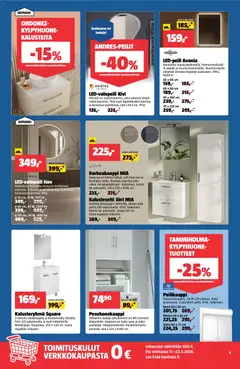 Bauhaus-mainoslehti voimassa 17.03.2026 alkaen | Sivu: 4 | Tuotteet: Kaappi, Peili