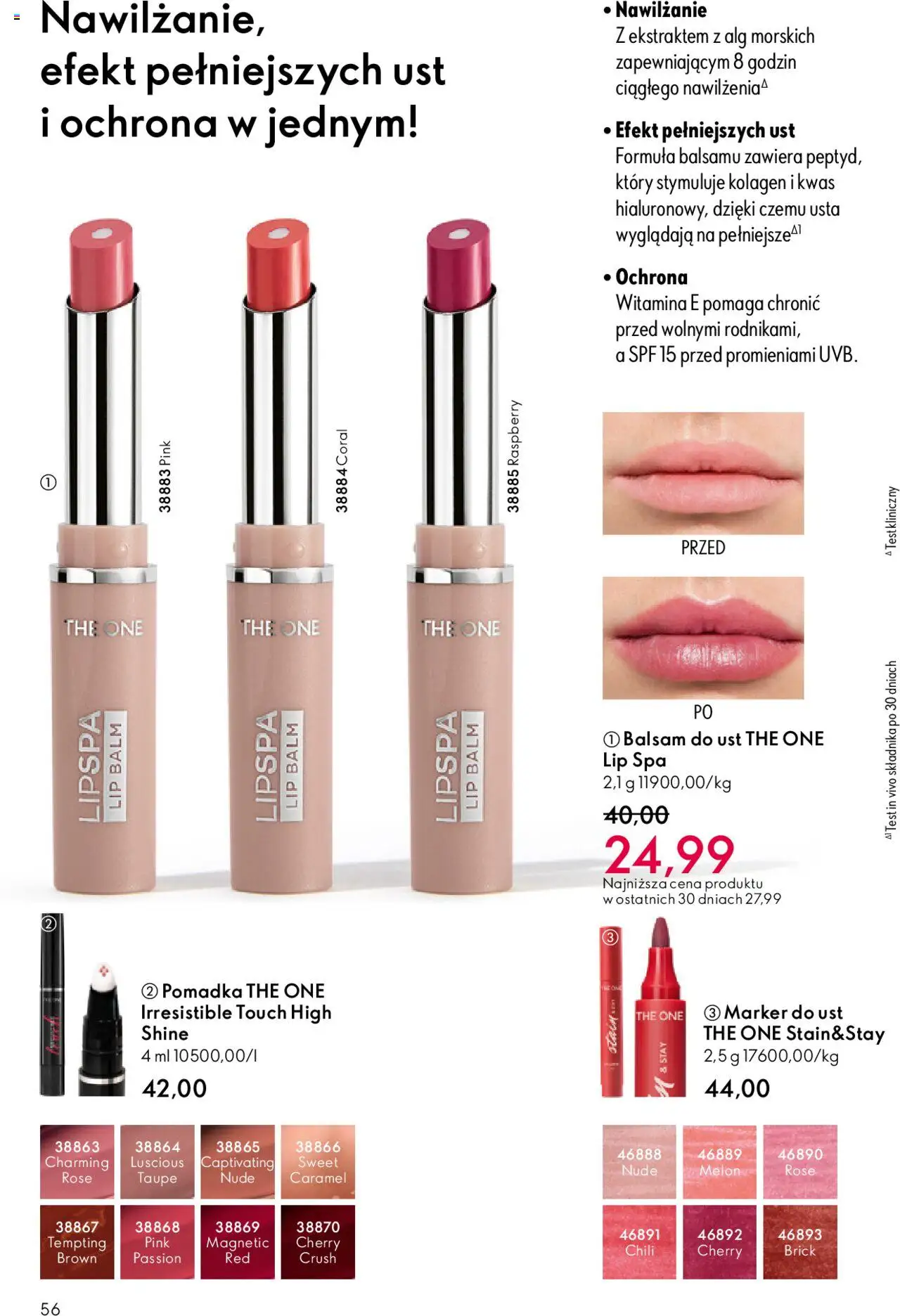 Oriflame Katalog 13 2025 od 07.09.2025 | Strona: 56 | Produkty: Chili, Magnetic, Melon, Pomadka