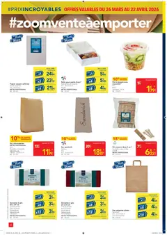 METRO - Prévisualisation de METRO Prix Incroyables CHR valide à partir de 26.03.2026 | Page: 4 | Produits: Sac, Sandwich, Poignées, Papier de cuisson