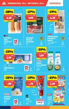 Aldi Aktionen ab 19.06.2025 | Seite: 6 | Produkte: Joghurt, Schinken, Salz, Creme