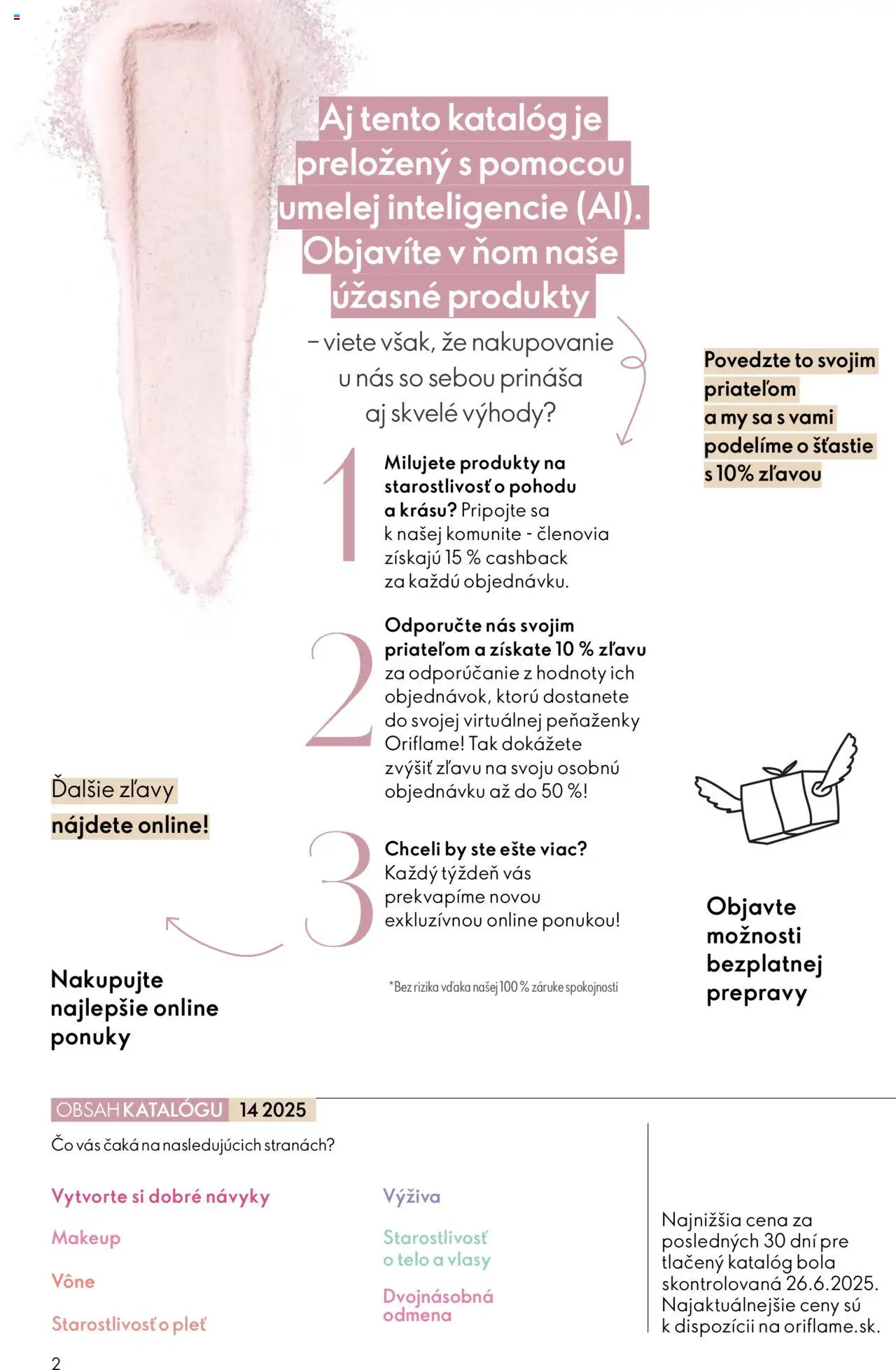 Nové Oriflame akcie – leták je platný od 01.10.2025 | Strana: 2