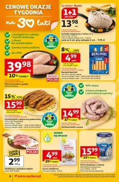 Pogląd oferty "Auchan Gazetka" - ważna od 12.02.2026 | Strona: 4 | Produkty: Filet z kurczaka, Golonka wieprzowa, Parówki, Przyprawy