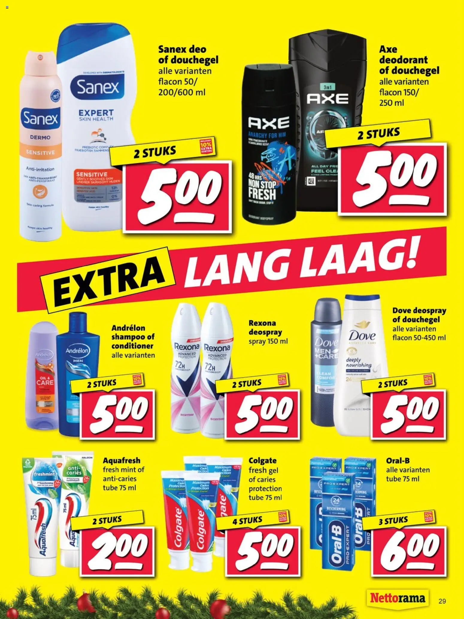 {H1} | Pagina: 29 | Producten: Antitranspirant, Shampoo, Conditioner, Douchegel