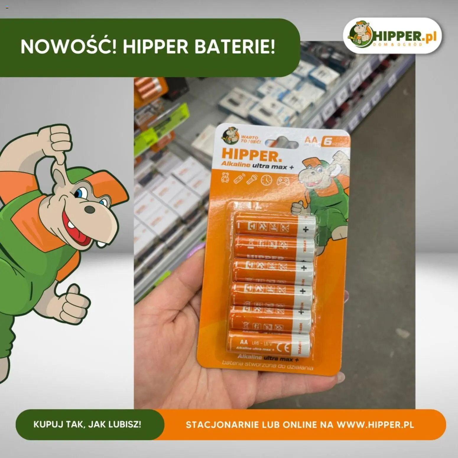 Hipper Gazetka od 07.11.2025 | Strona: 1 | Produkty: Baterie, Bateria