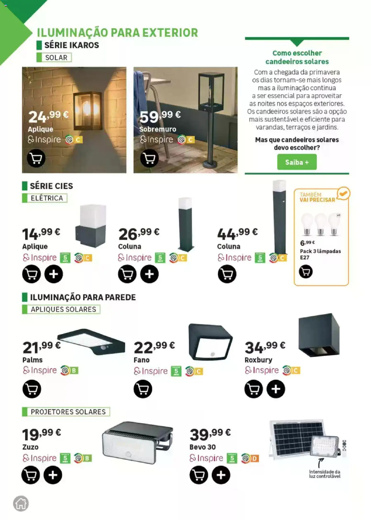 Leroy Merlin Catálogo Jardim │ válido de 12.03.2026 | Página: 54 | Produtos: Lâmpadas