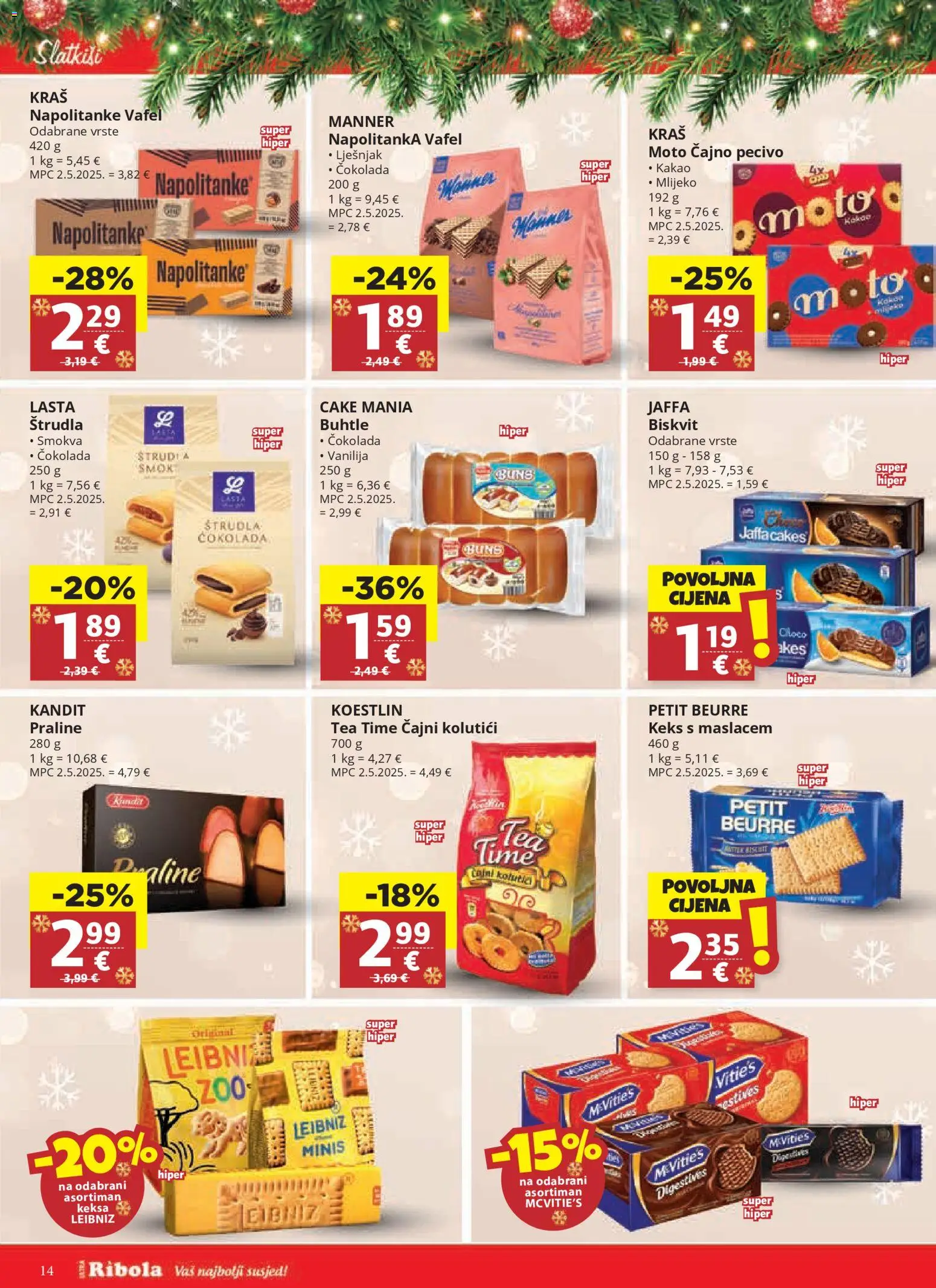 Ultra Gros katalog | vrijedi od 10.12.2025 | Stranica: 14 | Proizvodi: Petit Beurre, Mlijeko, Lješnjak, Kakao
