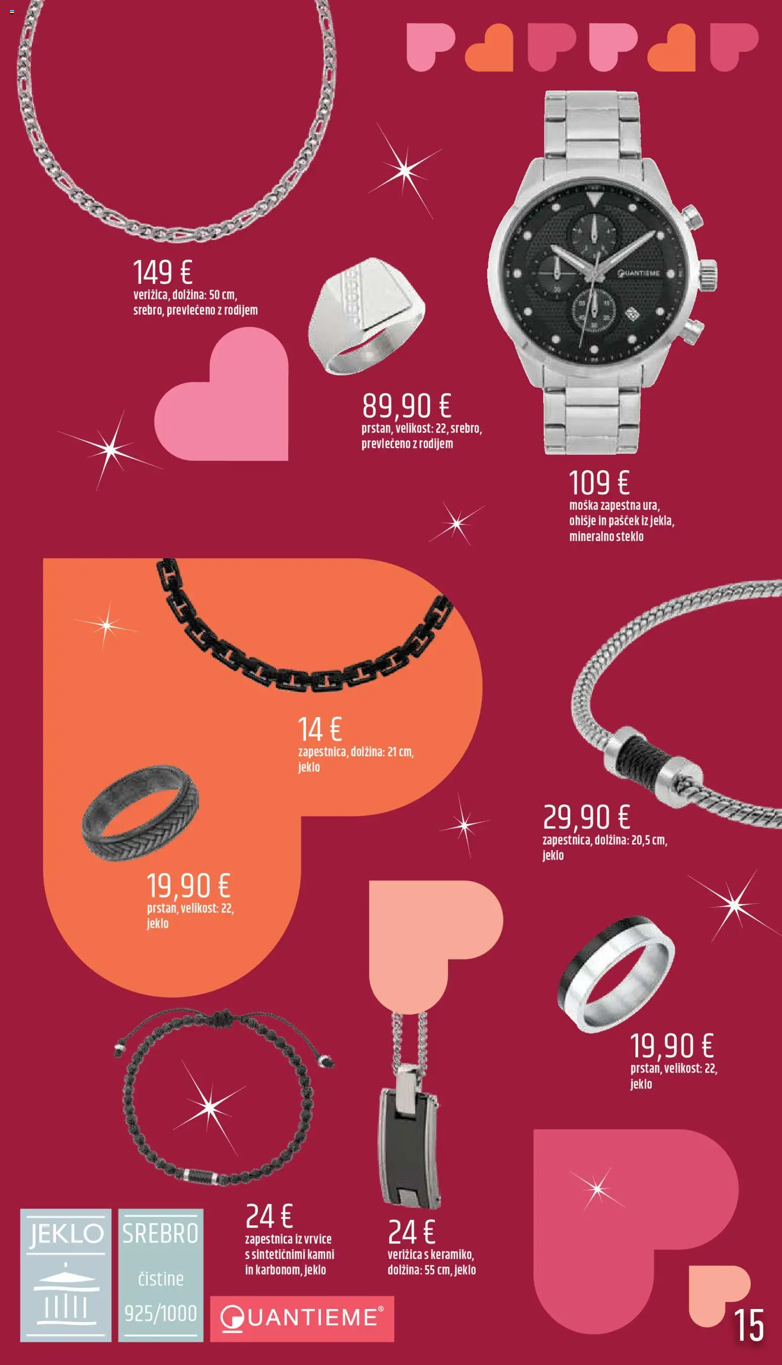 Novi E.leclerc katalog ponudbe – veljaven od 06.02.2026 | Stran: 15 | Izdelki: Ura, Zapestnica