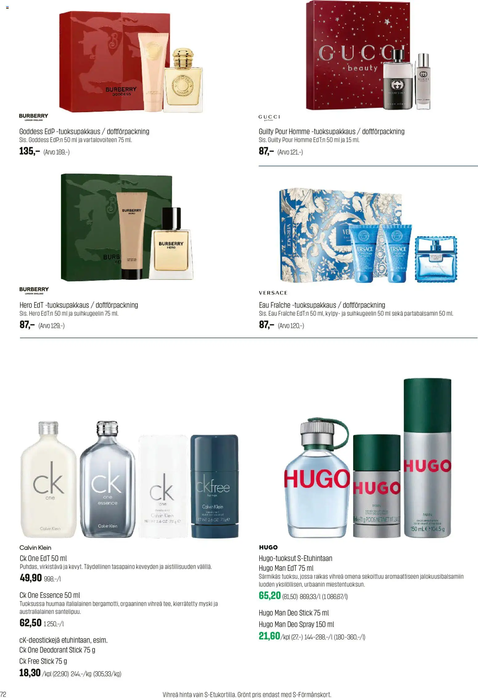 Sokos tarjoukset – voimassa 12.11.2025 alkaen | Sivu: 72 | Tuotteet: Eau de toilette, Kylpy