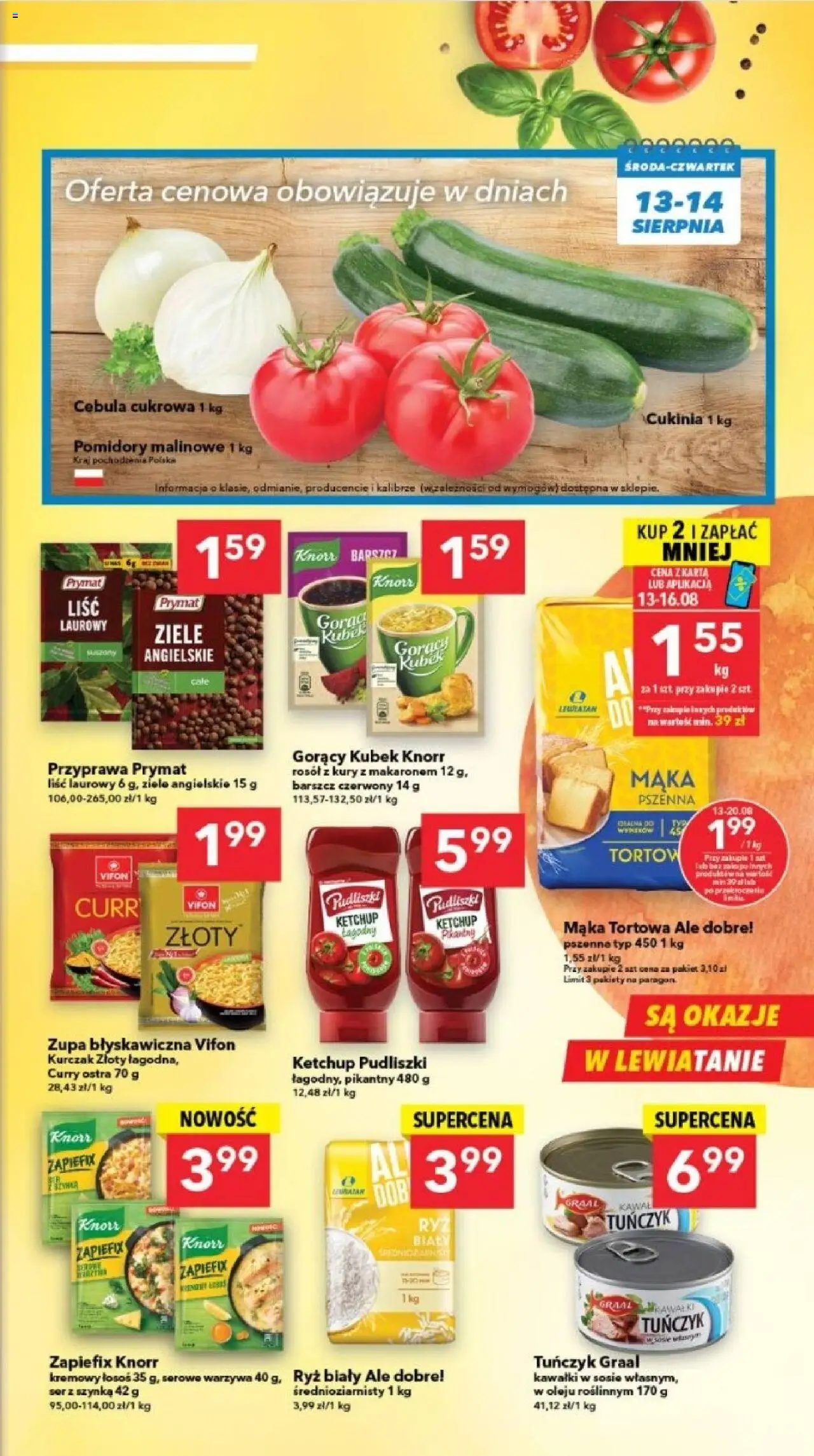 Lewiatan gazetka - Lublin od 13.08.2025 | Strona: 3 | Produkty: Barszcz, Curry, Ketchup, Ryż