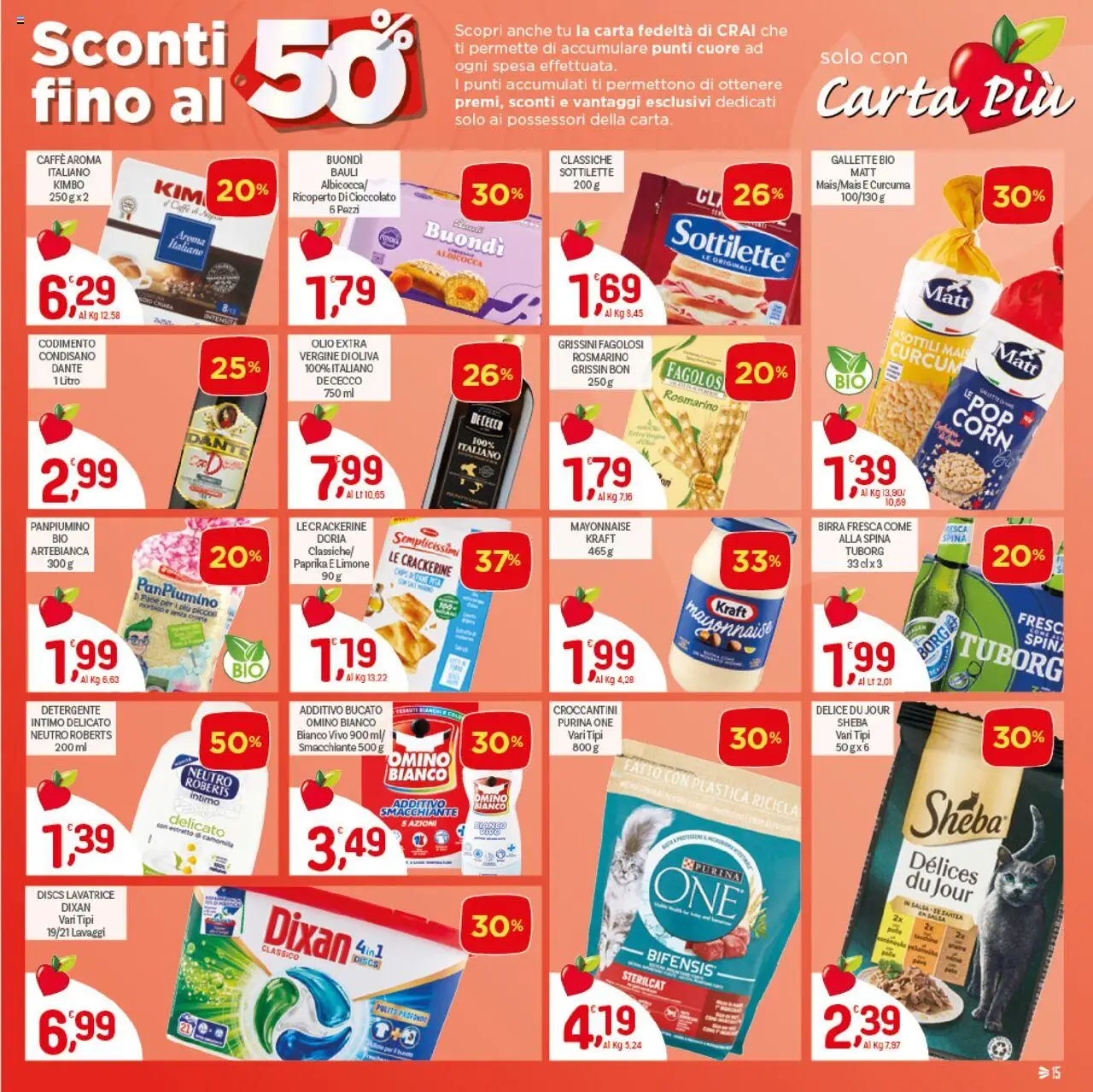 Volantino CRAI del 21.08.2025 | Pagina: 15 | Prodotti: Caffè, Birra, Limone, Lavatrice