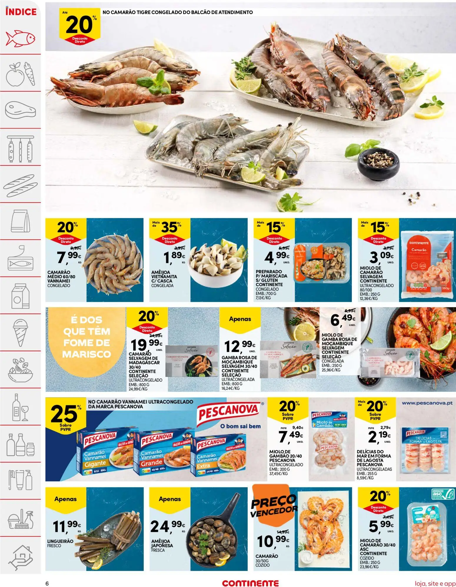 Continente folheto │ válido de 21.04.2026 | Página: 6 | Produtos: Lagosta, Camarão