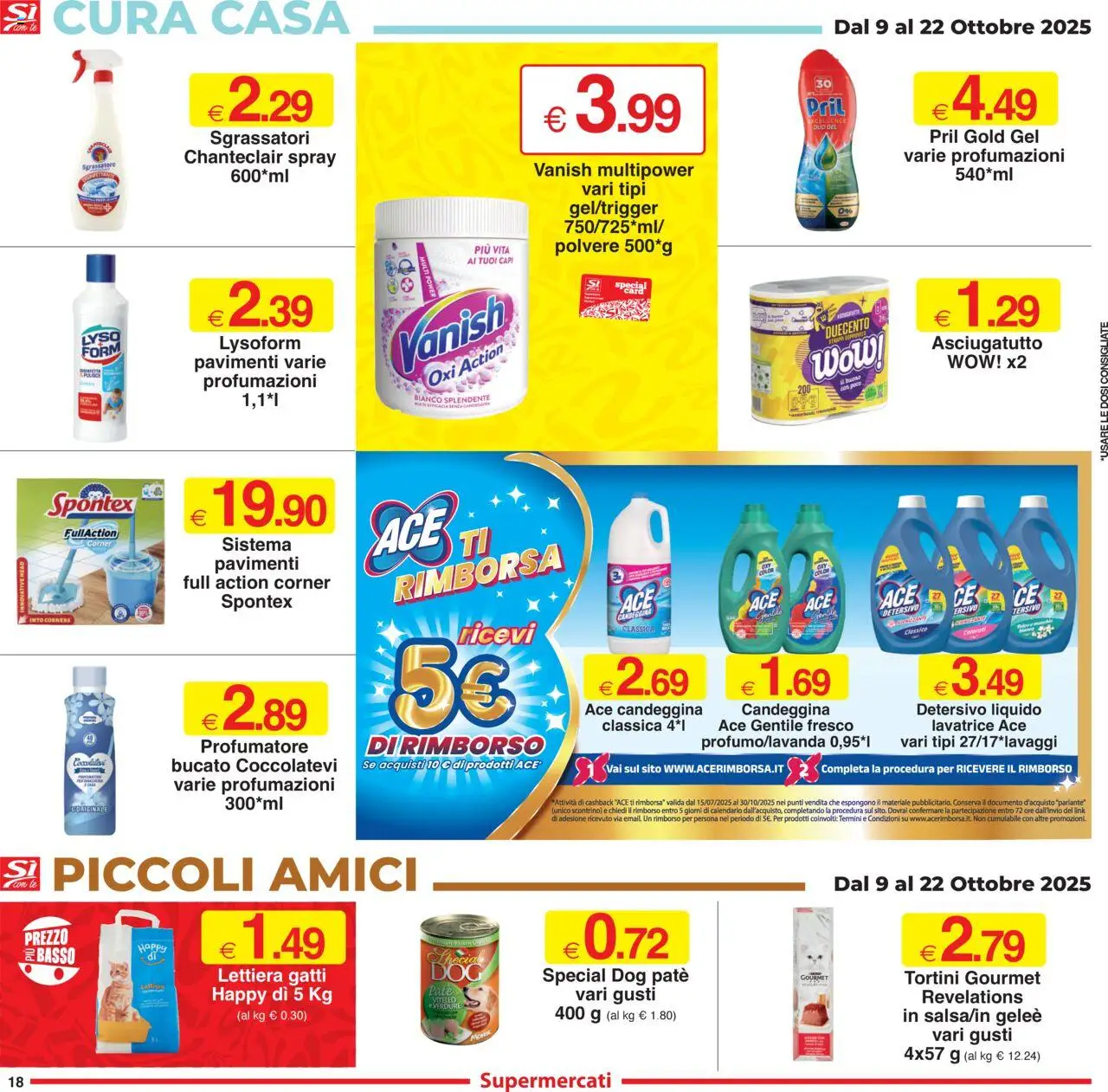 Volantino Sì con Te del 09.10.2025 | Pagina: 18 | Prodotti: Paté, Tè, Verdure, Vitello