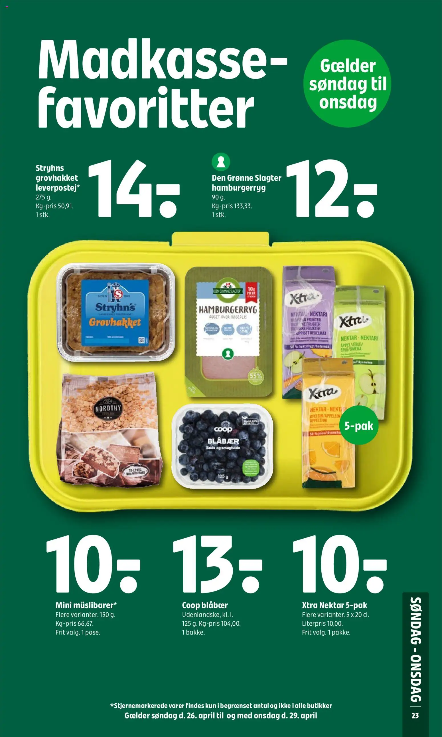 Coop 365 tilbudsavis – gyldig fra 23.04.2026 | Side: 2 | Produkter: Blåbær, Hamburgerryg