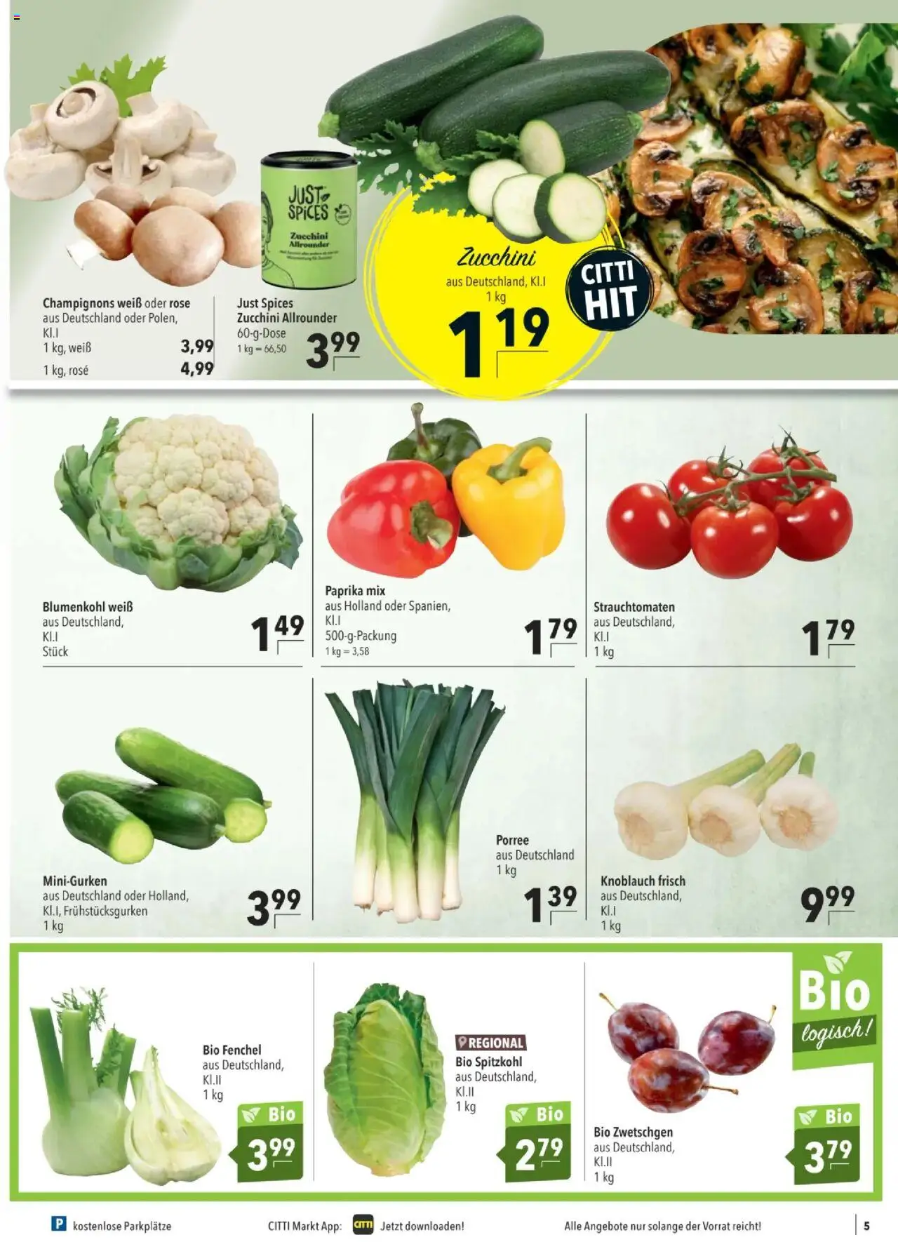 CITTI Tilbudsavis gyldig fra 13.08.2025 | Side: 5 | Produkter: Paprika