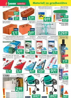 Jager katalog akcije – veljaven od 03.12.2025 | Stran: 2 | Izdelki: Kos, Lepilo, Beton, Mešalec