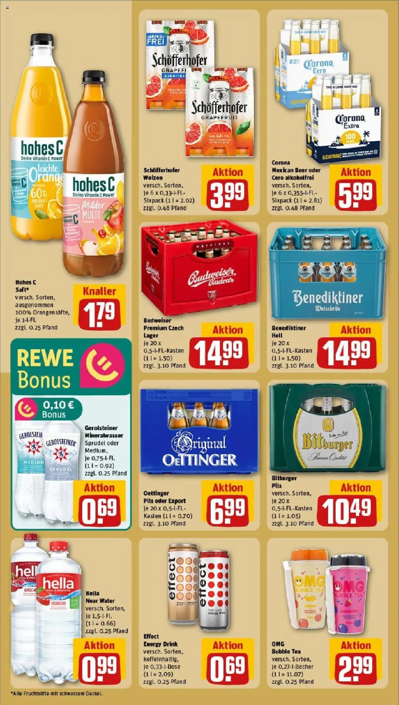 Rewe prospekt Königswinter / Thomasberg	 - gültig ab dem 06.07.2025 | Seite: 16 | Produkte: Energy, Mineralwasser, Grapefruit, Gerolsteiner