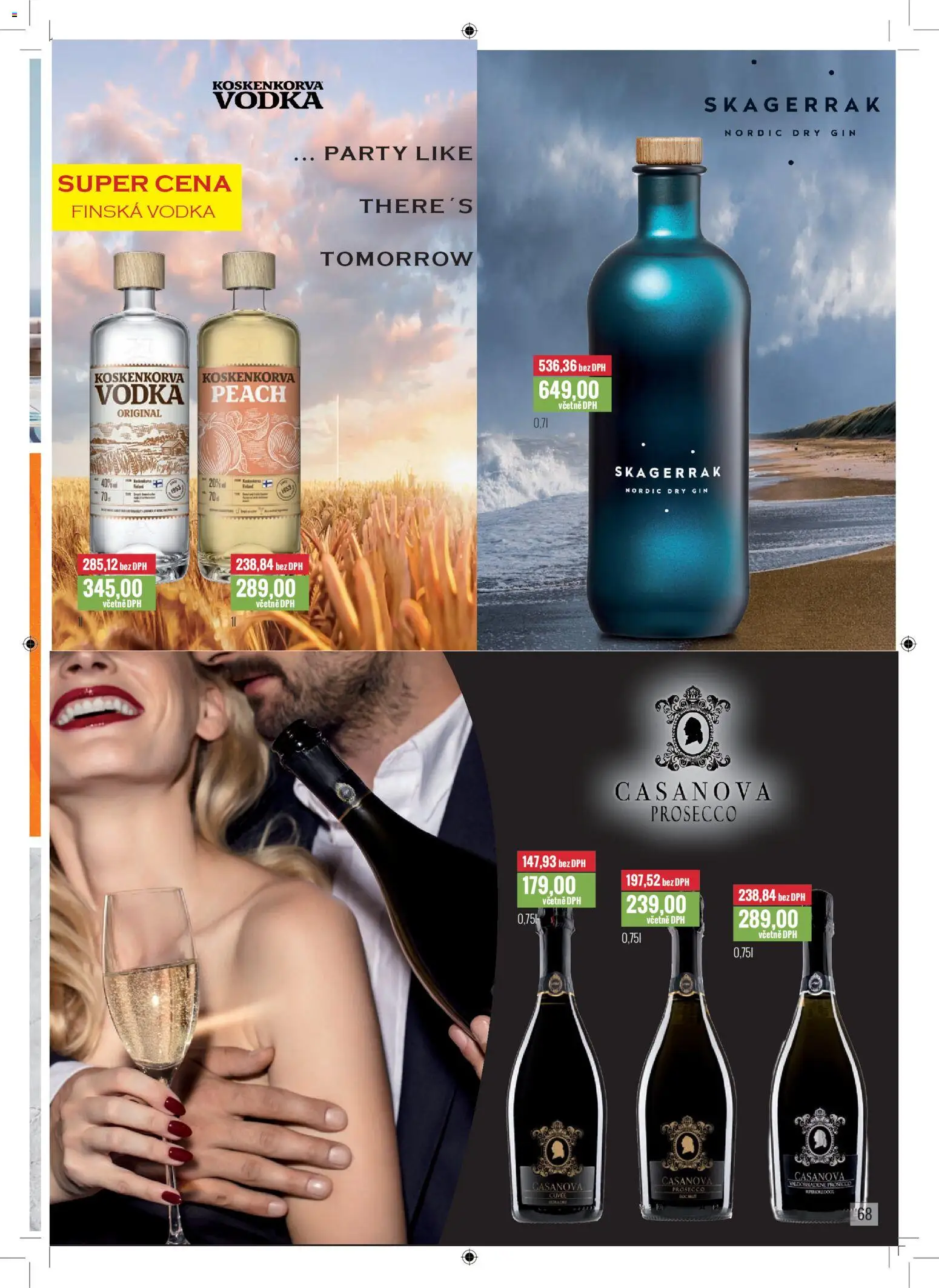 Ratio leták od 01.12.2025 | Strana: 69 | Produkty: Prosecco, Gin, Vodka, Dry gin