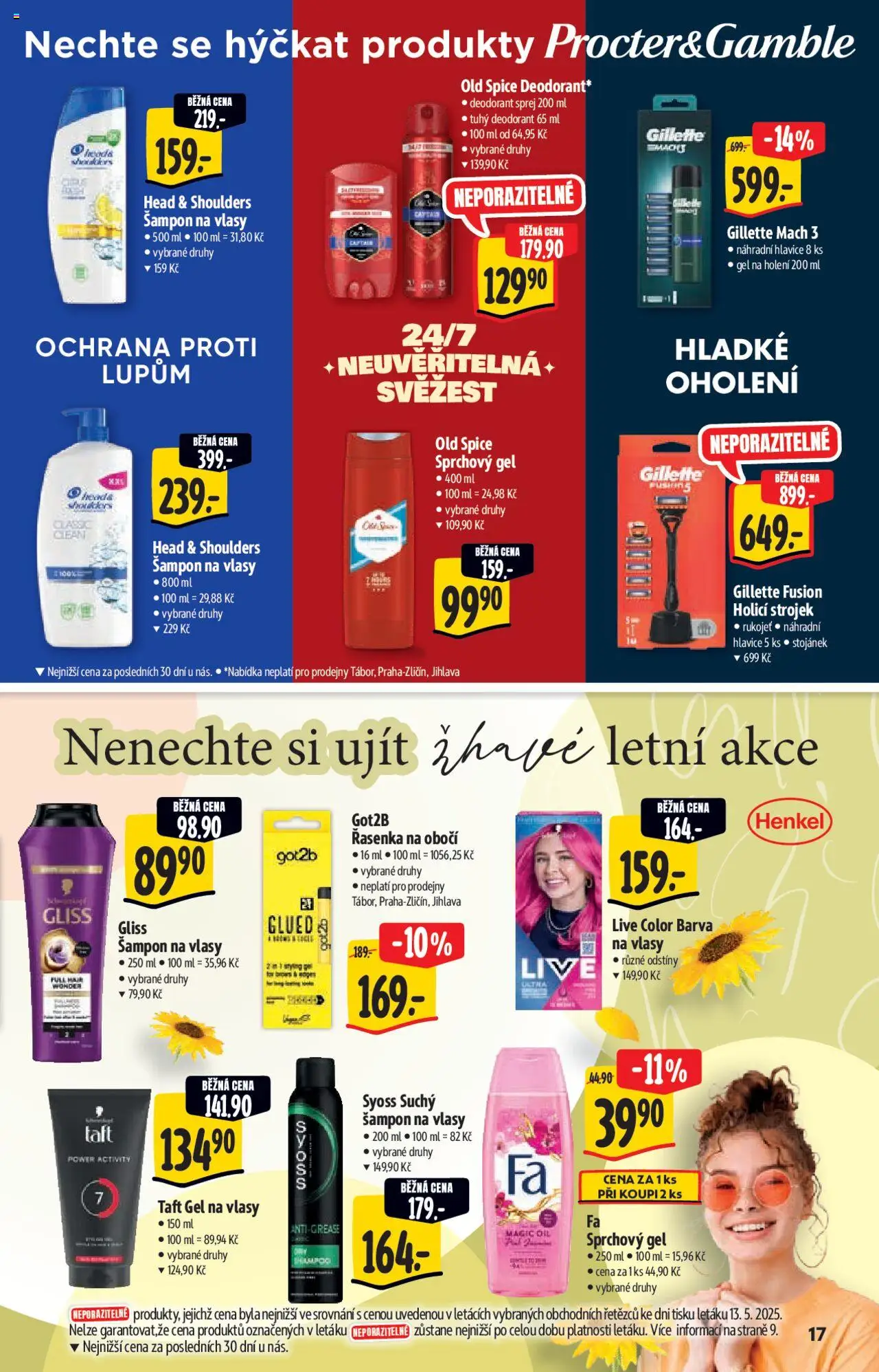 Albert katalog - Hypermarket od 21.05.2025 | Strana: 17 | Produkty: Deodorant, Head & Shoulders, Šampon, Barva na vlasy