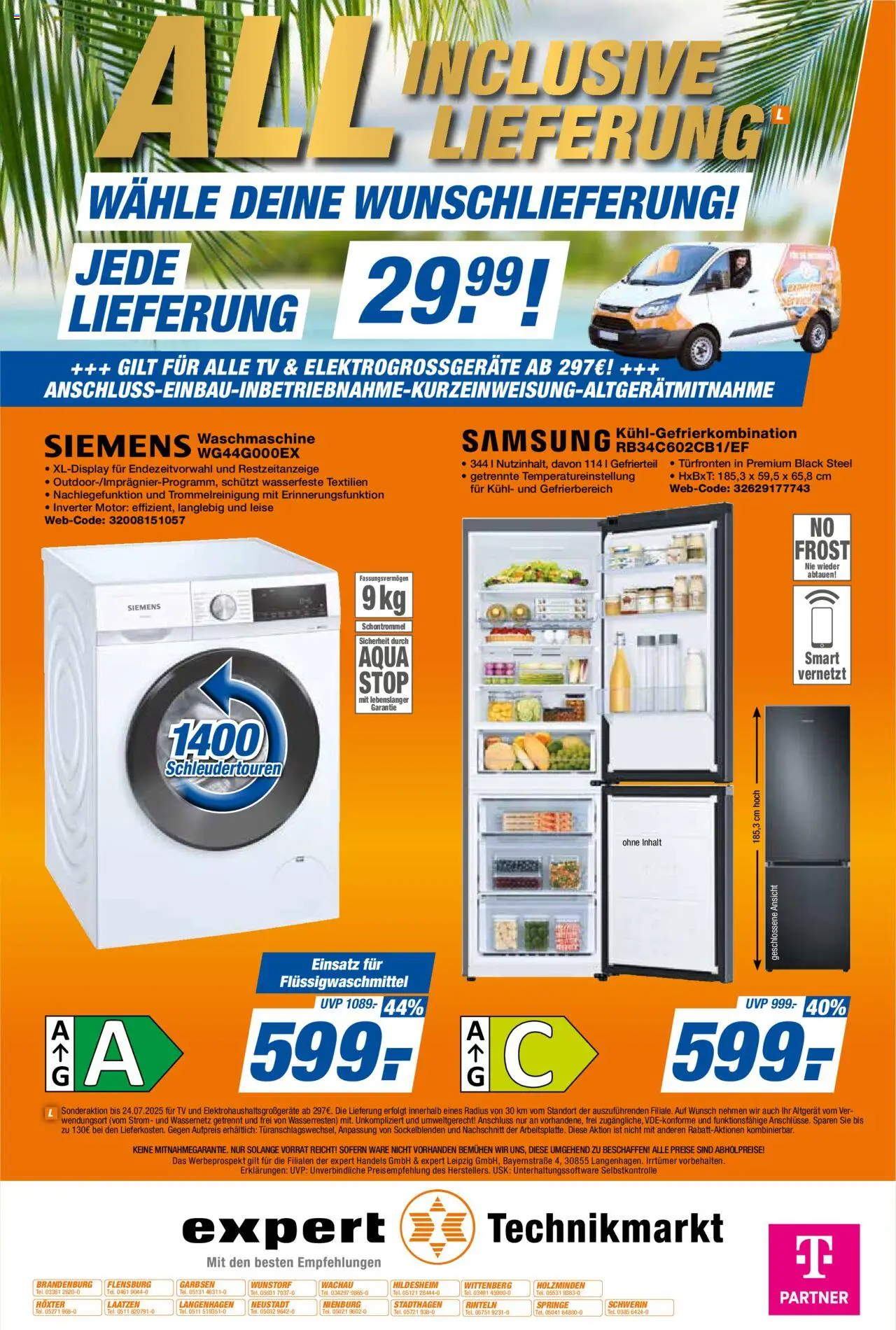 Expert Prospekt 	 - gültig ab dem 18.07.2025 | Seite: 12 | Produkte: Siemens, Waschmaschine, Kühlgefrierkombination, TV