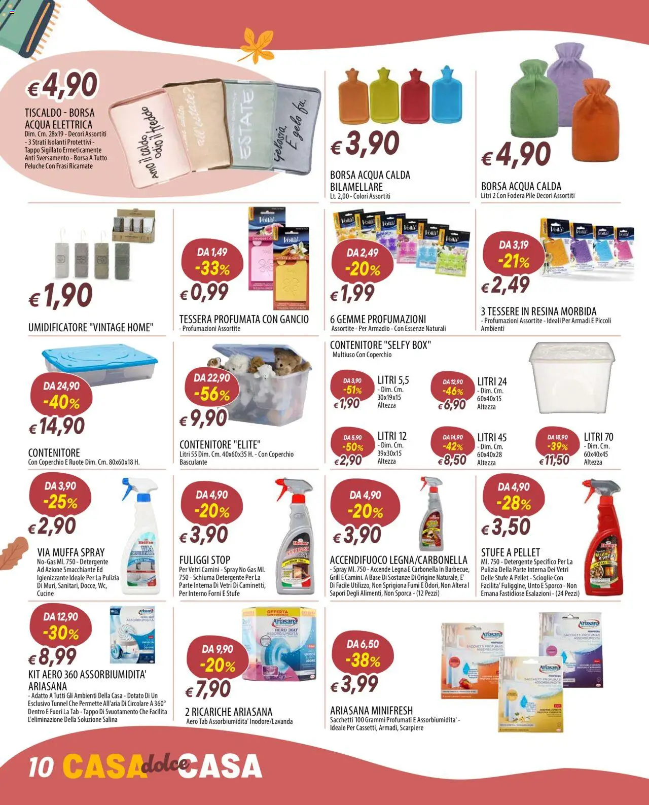 Volantino Famila del 13.10.2025 | Pagina: 10 | Prodotti: Pile, Peluche, Detergente, Acqua